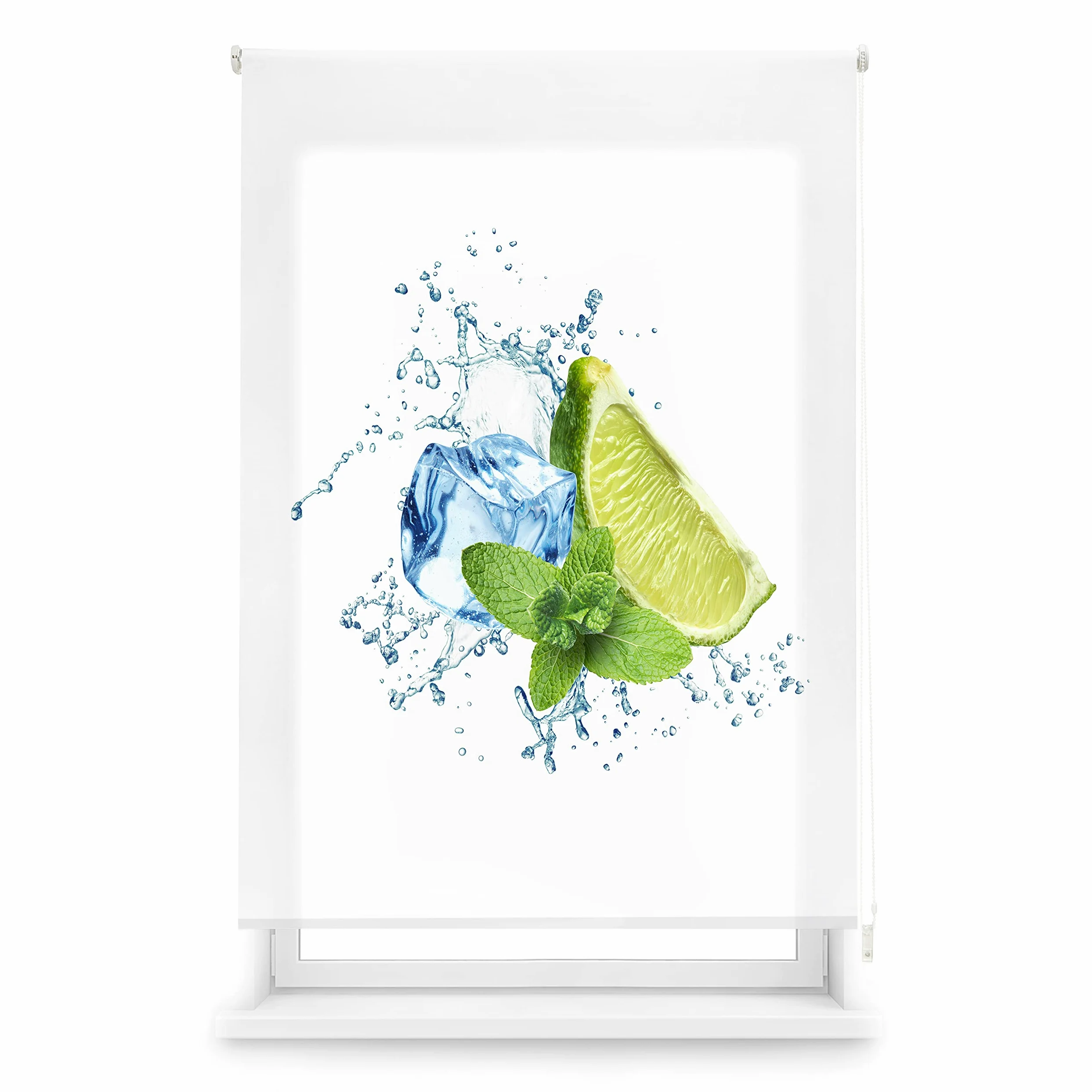 Blindecor Tropic Store Enrouleur numérique translucide imprimé 150 x 180 cm (Largeur x Hauteur)