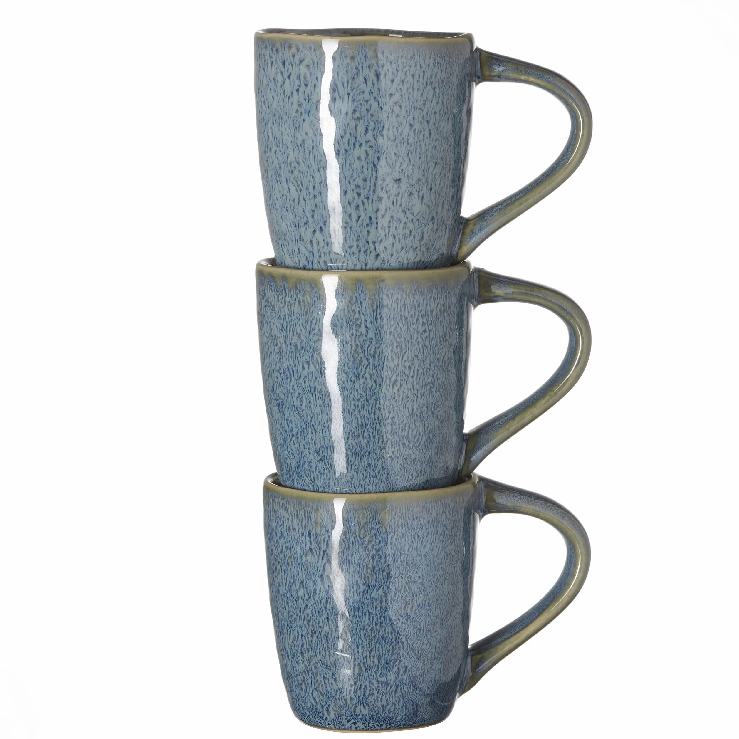 LEONARDO HOME 018596 MATERA Lot de 4 tasses à expresso en céramique Bleu 90 ml
