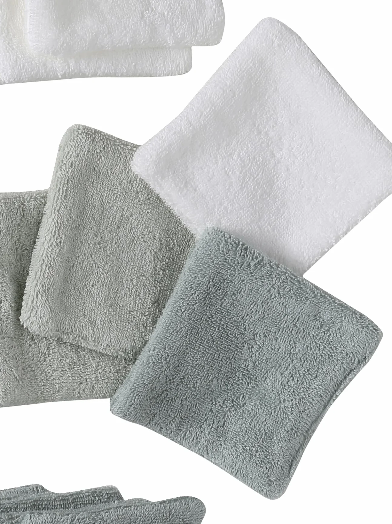 VERTBAUDET Lot de 30 lingettes lavables pochon vert