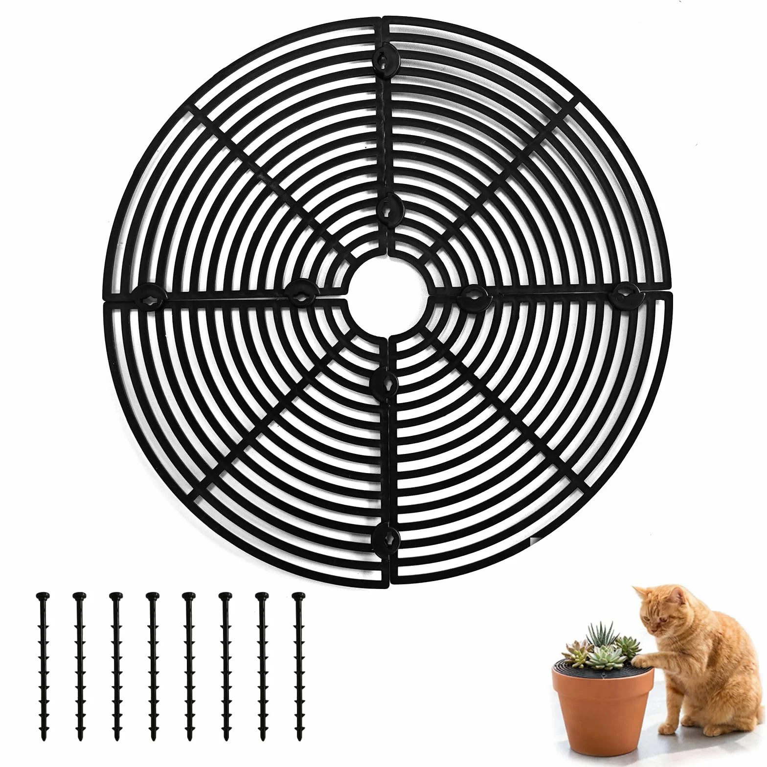 Grilles de Pots de Plantes, Cache-Pot de Fleurs 30 cm, Protection Plantes Sols Propres