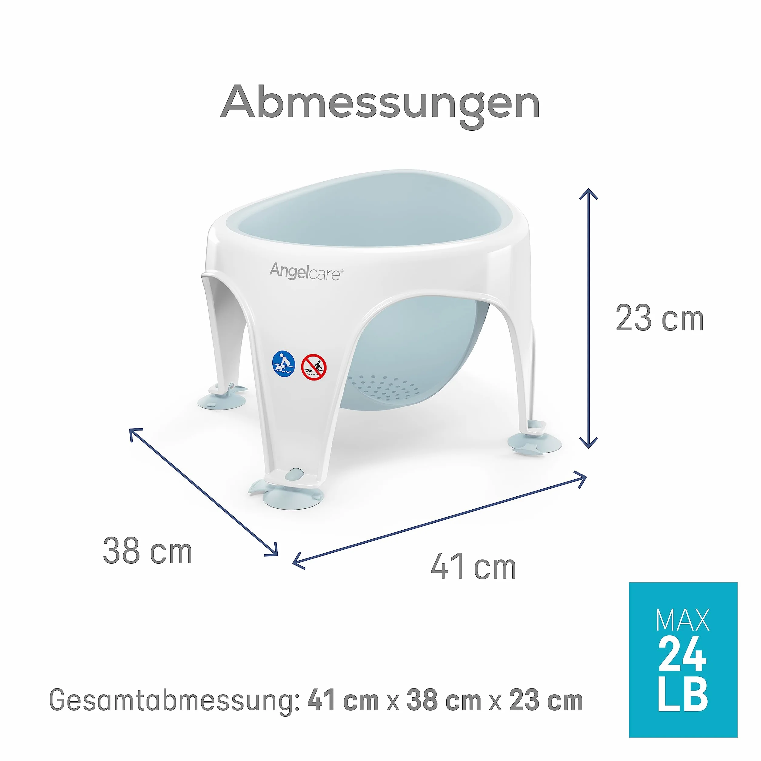 Angelcare baignoire ergonomique Aqua léger siège doux