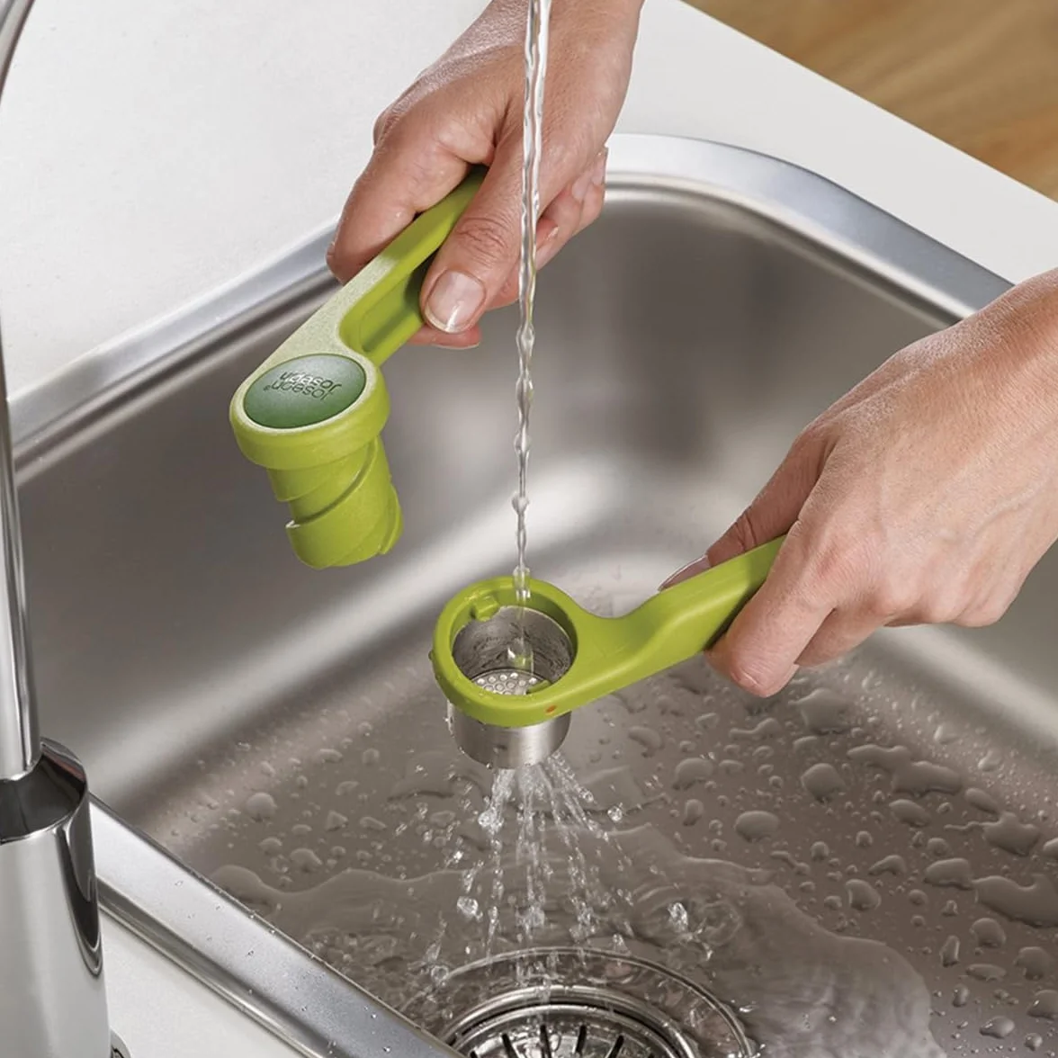 Joseph Joseph Helix Garlic Press, Vert, Lavable au Lave-Vaisselle