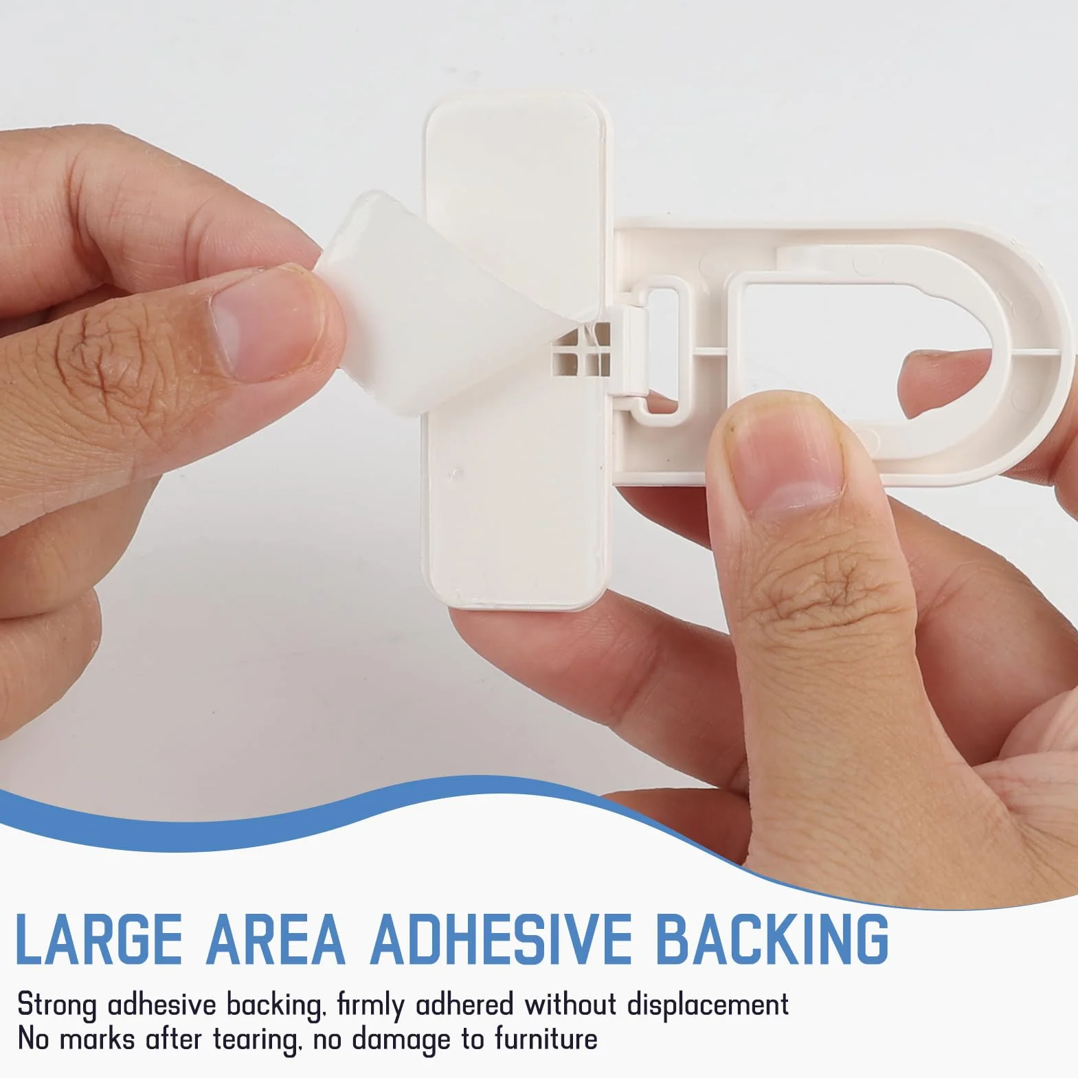 Serrure de porte de réfrigérateur sécurité enfant Blanc, Cadenas Frigo Bébé sans Perçage