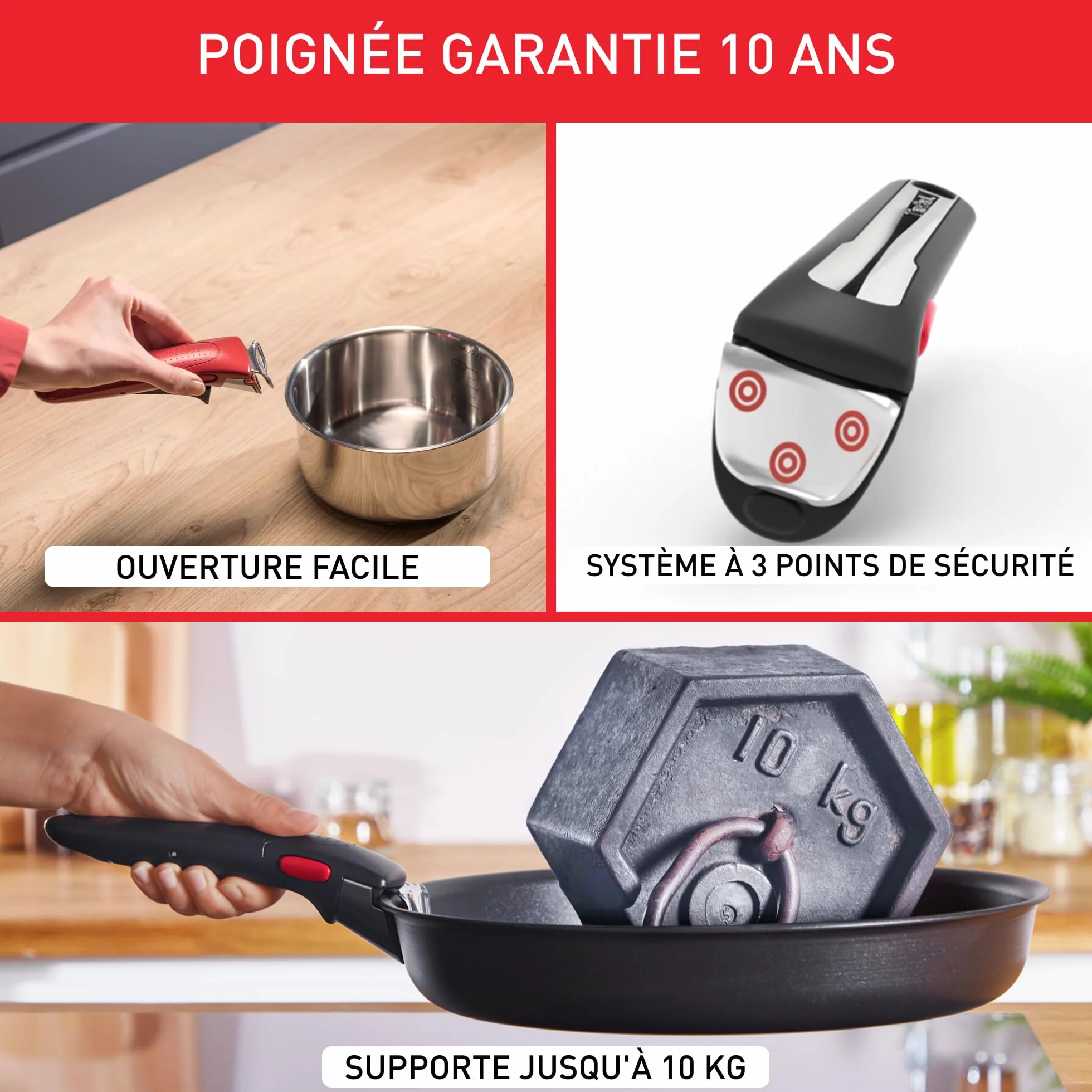 Tefal INGENIO EMOTION Set 4P Inox non revêtu