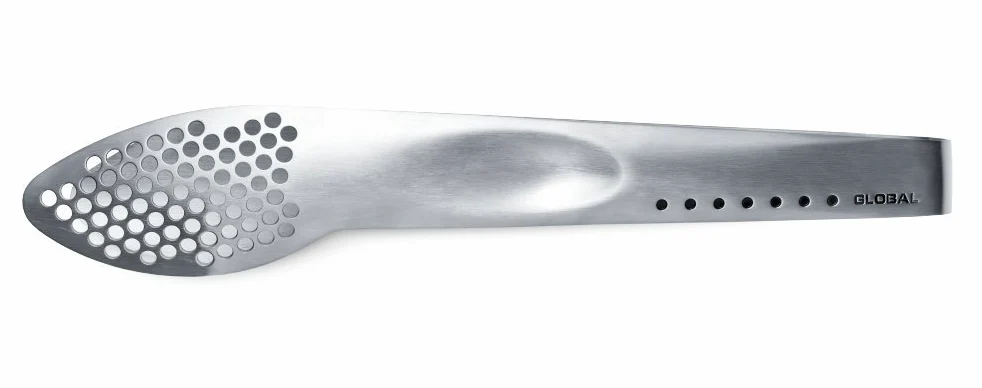 Global Pince utilitaire GS-65 avec cuillère de service en acier inoxydable argenté, 9 pouces, 1 pièce