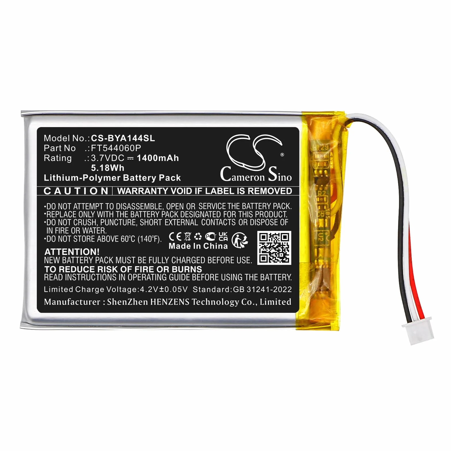 TECHTEK Batterie 1400mAh Compatible Babymoov A014416 A014417 A014420 Babyphone Yoo-Feel Yoo-moov Yoo-Travel