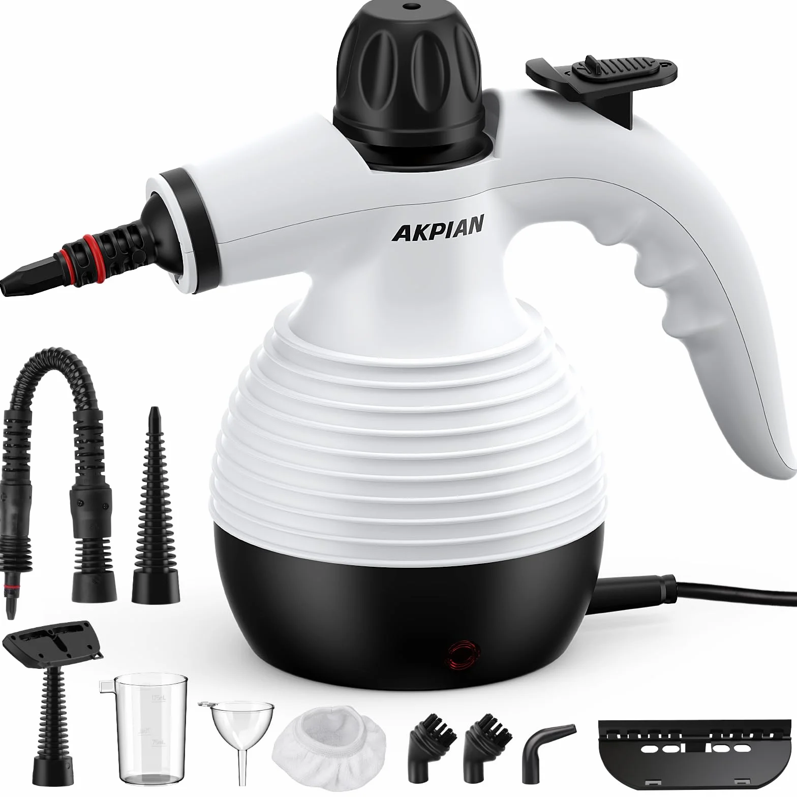 Nettoyeur vapeur manuel 1050 W multifonction avec kit 10 pièces pour joints carrelage, cuisinière, fenêtre