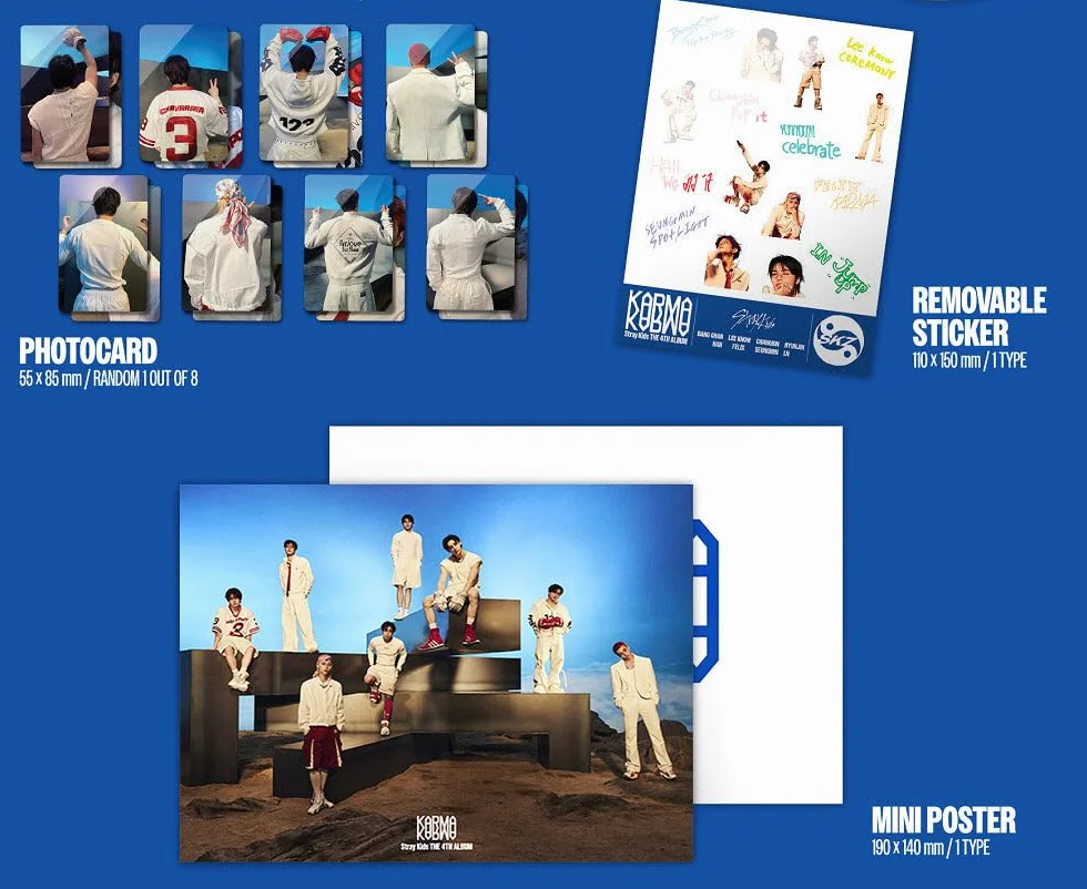 Stray Kids - Vol.4 Karma Standard Version CD (2 Versions Set)