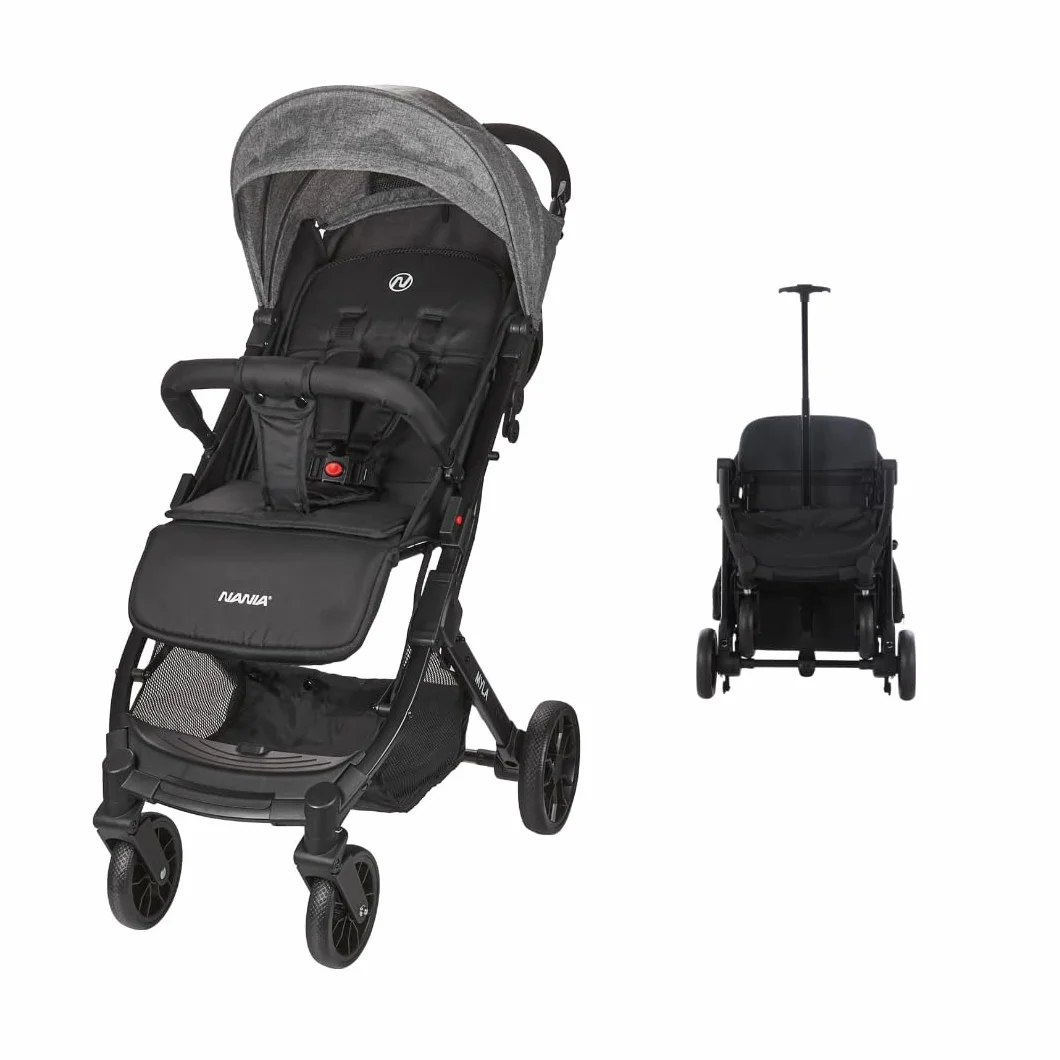 Nania Myla poussette canne compacte 0-4 ans 22kg légère 7,5kg inclinable grand panier trolley transport