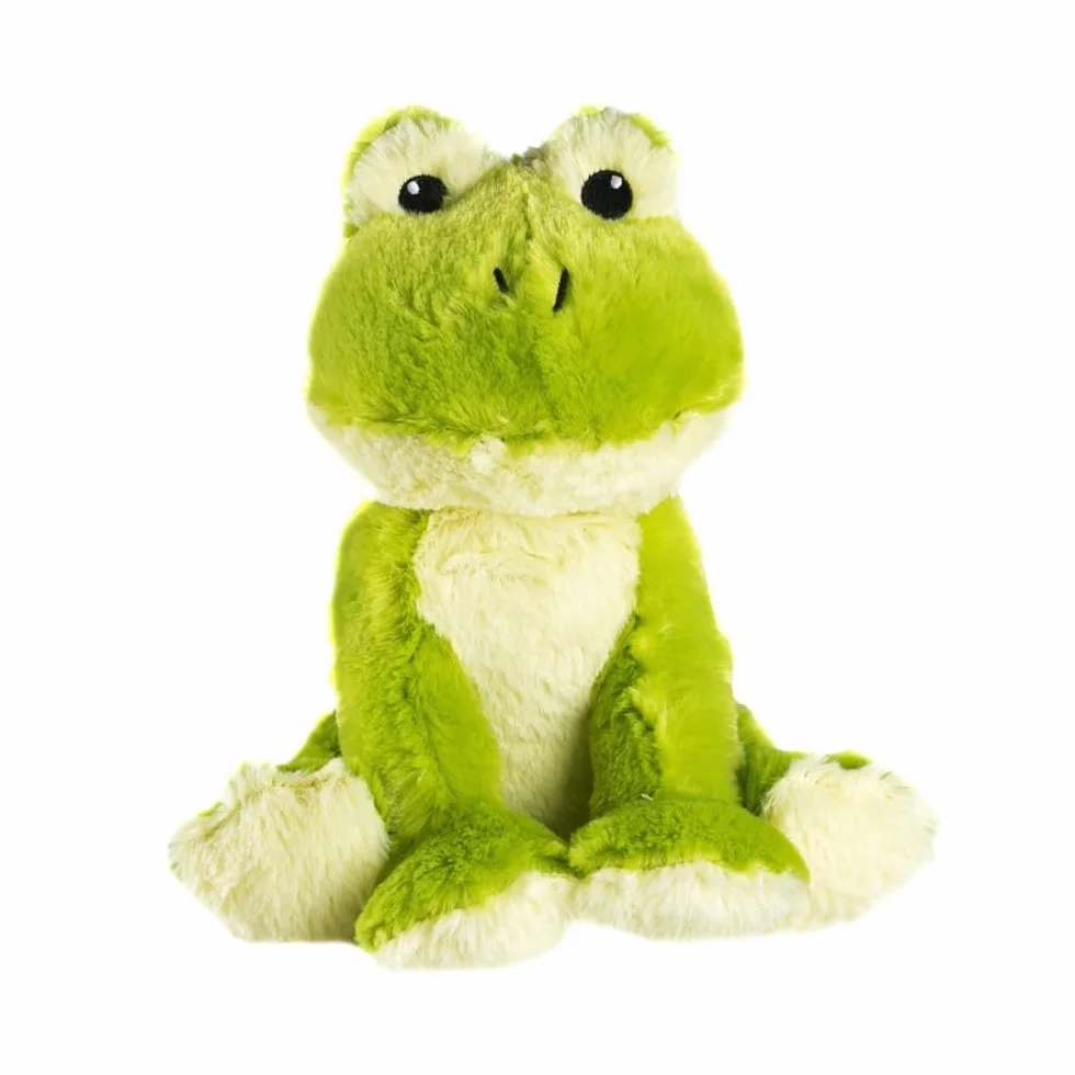 Bouillotte Peluche Grenouille Micro-Ondable Grains de Blé Lavande Fabriquée en France