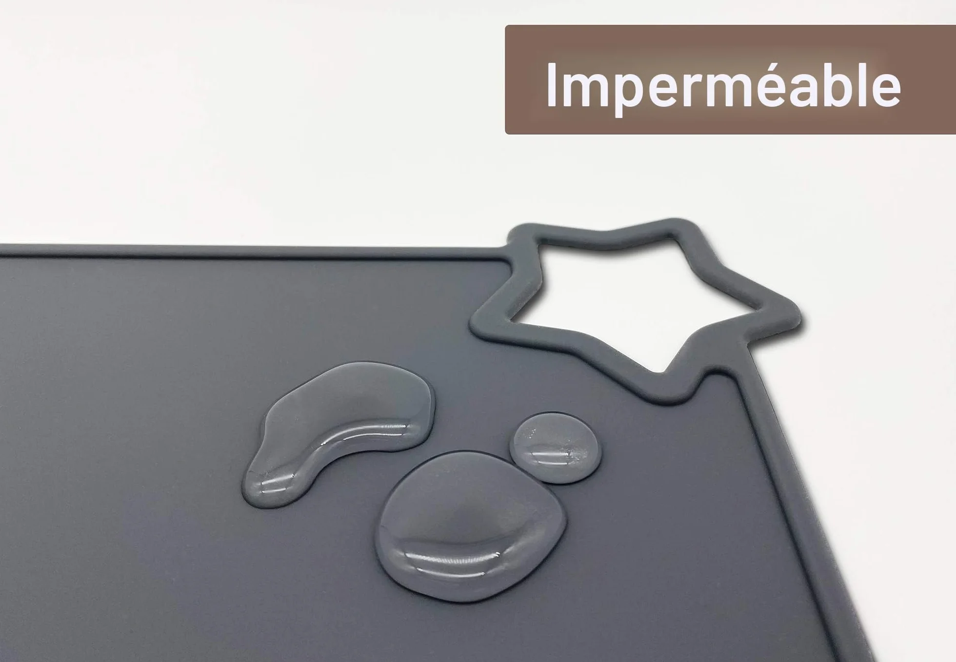 Moonkie Lot de 2 Sets de Table en Silicone Antidérapants Résistants aux Taches pour Enfants