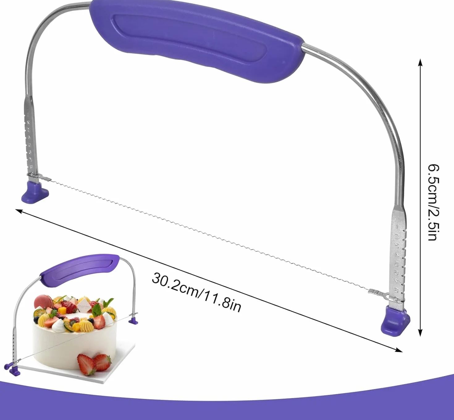 Coupe-Gâteau Réglable Dentelé pour Couches Uniformes