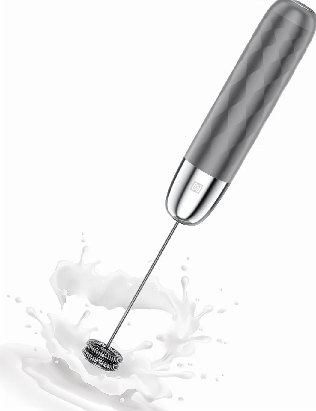 Maestri House Mousseur à Lait Électrique Rechargeable, Fouet Acier Inoxydable Portable Mini Mixeur Café Latte Cappuccino Matcha Lunafro Mini