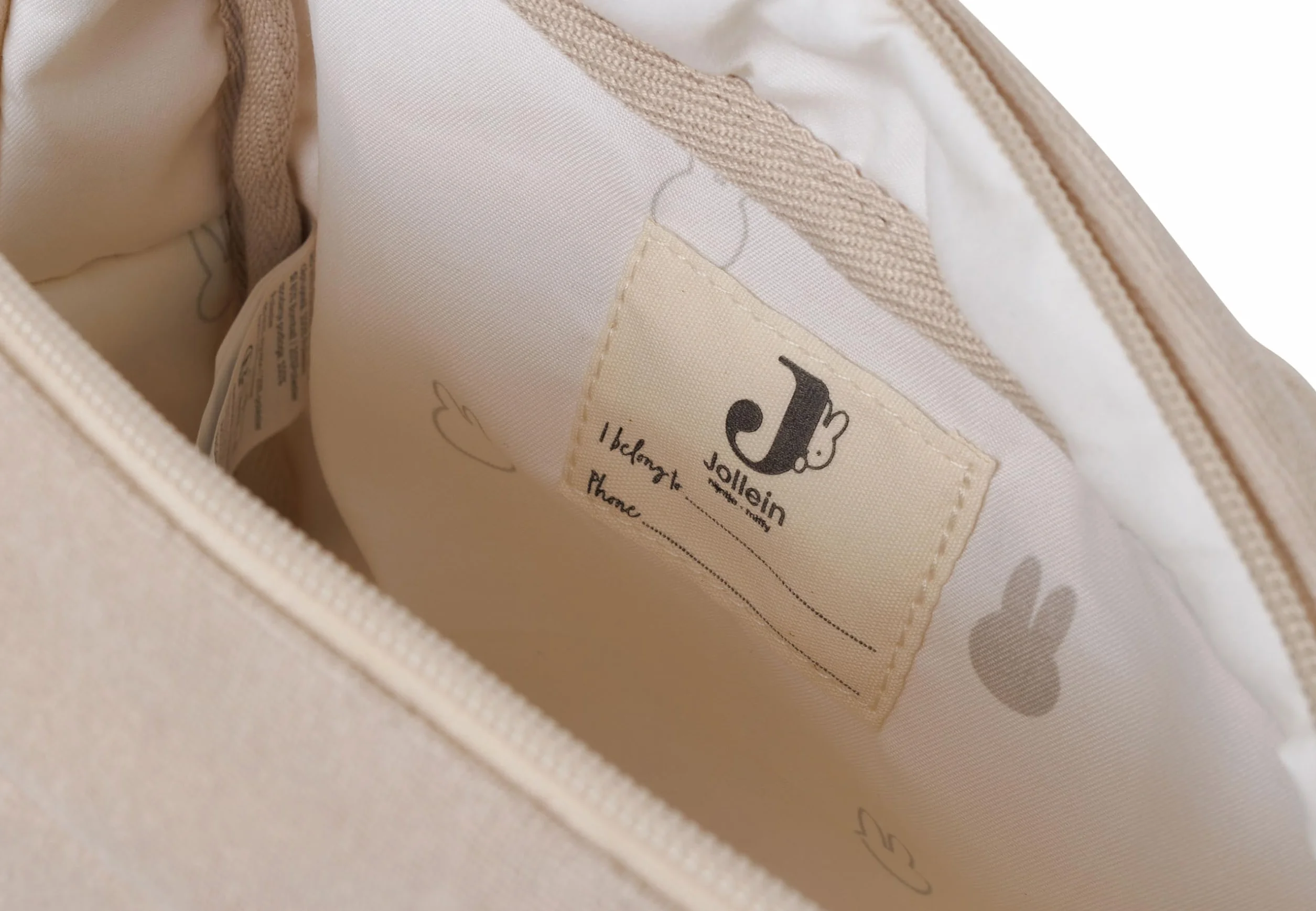 Jollein Sac à Langer en Tissu éponge Miffy Nougat Trousse à Couches Beige