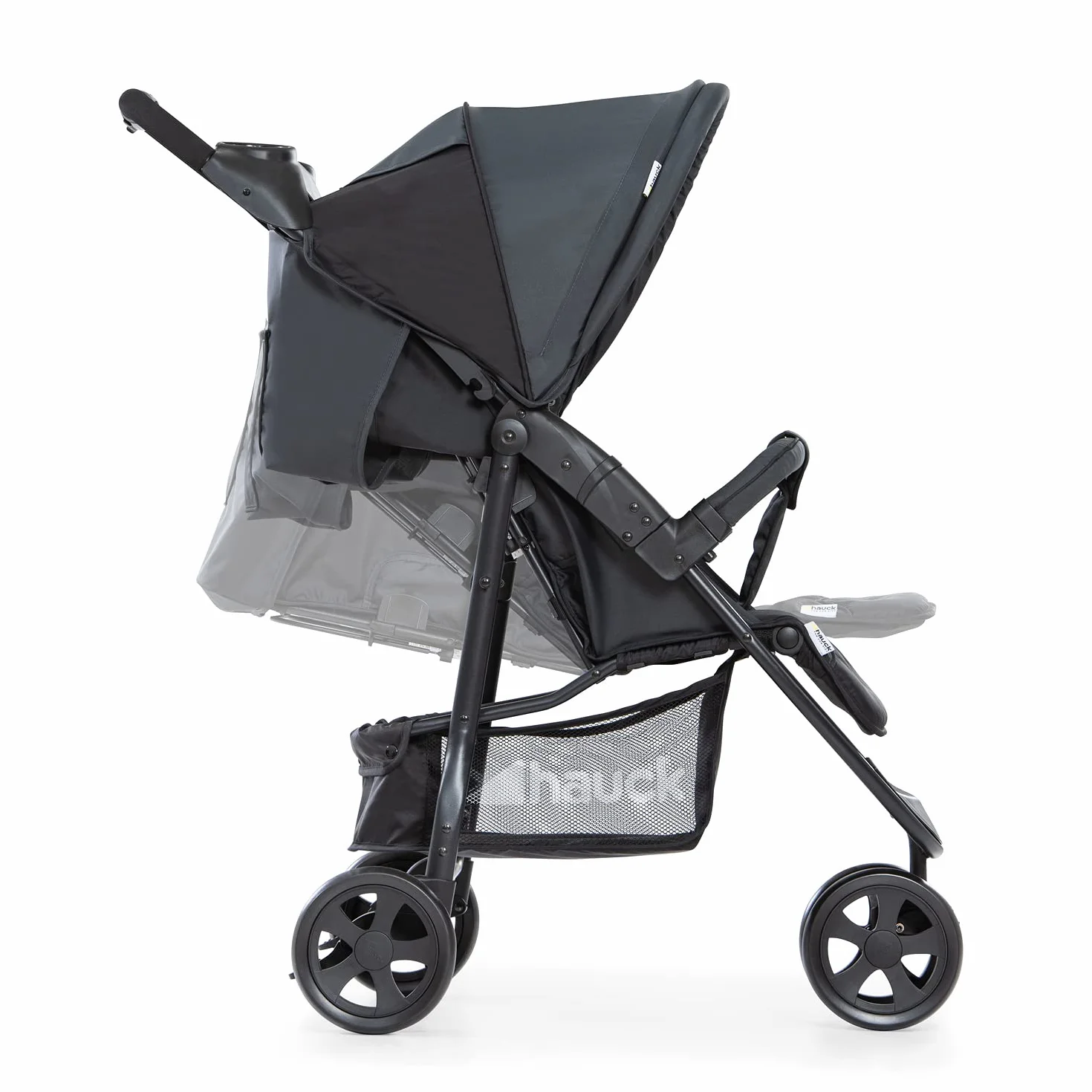 Hauck Poussette Compacte 3 Roues Citi Neo II, Pliable à 1 Main, Légère 7,3 kg, Noir