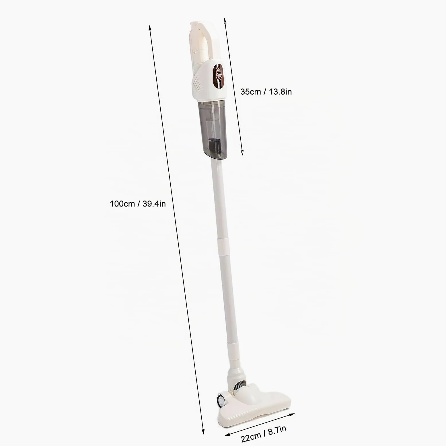 Aspirateur à Bâton Puissant, Aspirateur Vertical Portatif Portatif, Brosse Rotative à 270 Degrés pour Tapis et Poils d'animaux