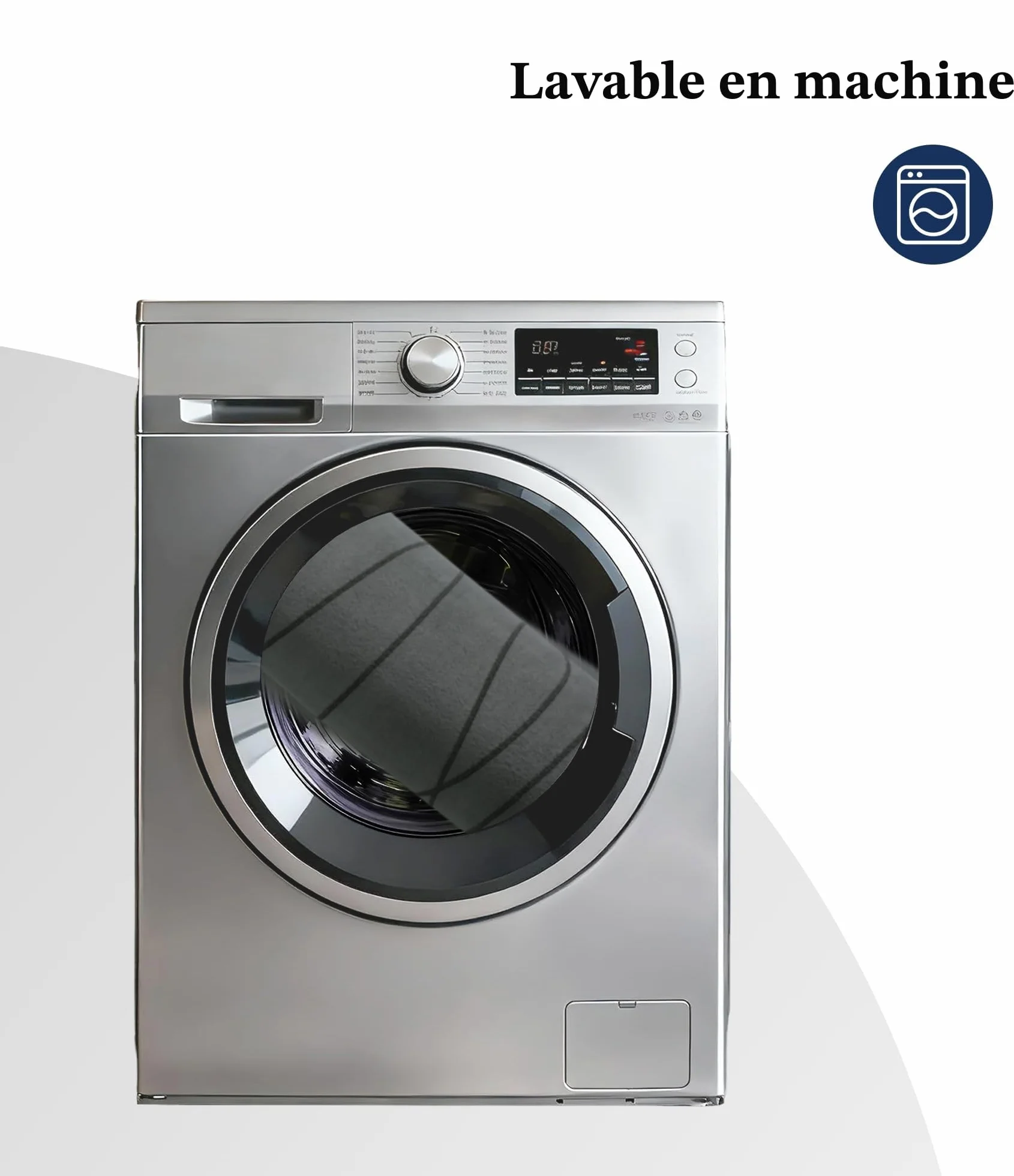 Chakme Tapis de Bain en Mousse à mémoire de Forme Absorbant Antidérapant 43 x 61 cm Gris foncé