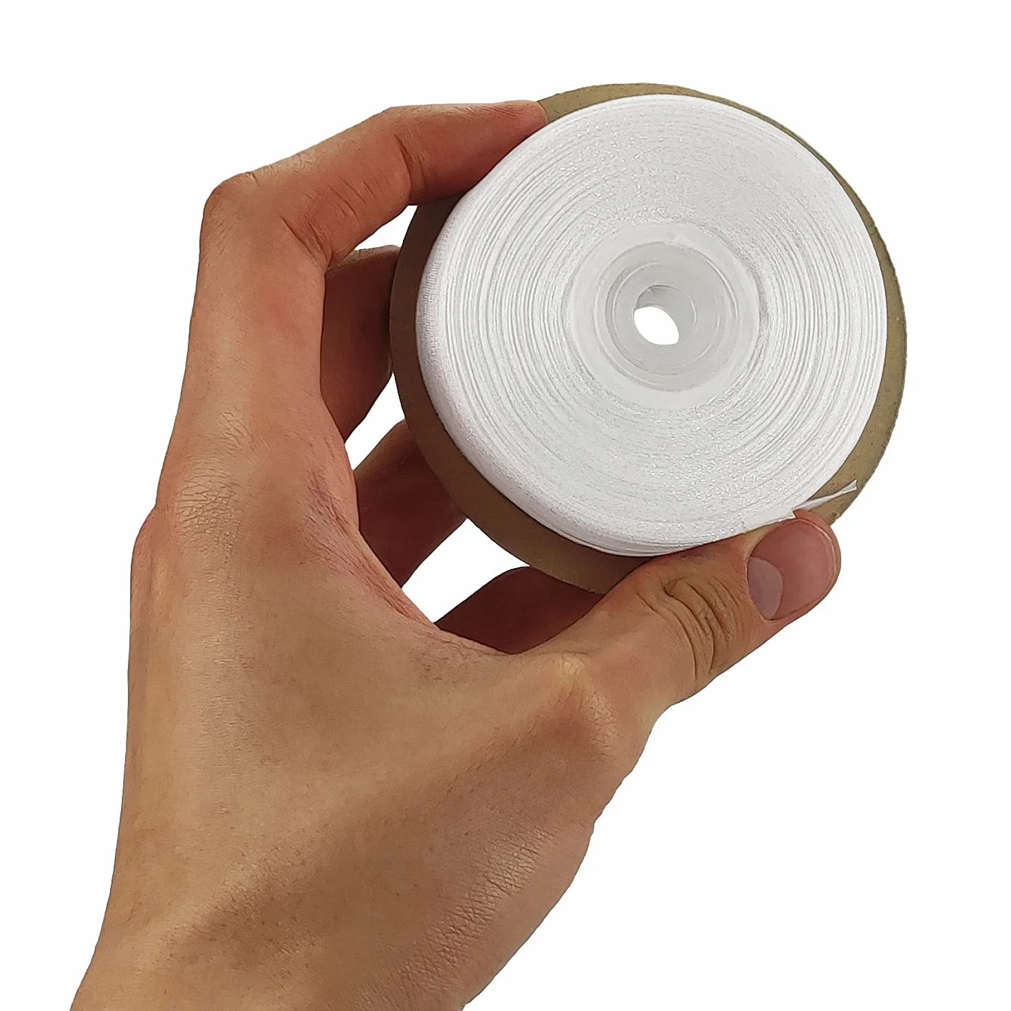 Netuno ruban satin organza 12mm x 32m blanc décoratif cadeau mariage