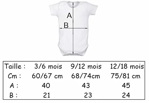 Body bébé personnalisable avec prénom – Cadeau original naissance anniversaire