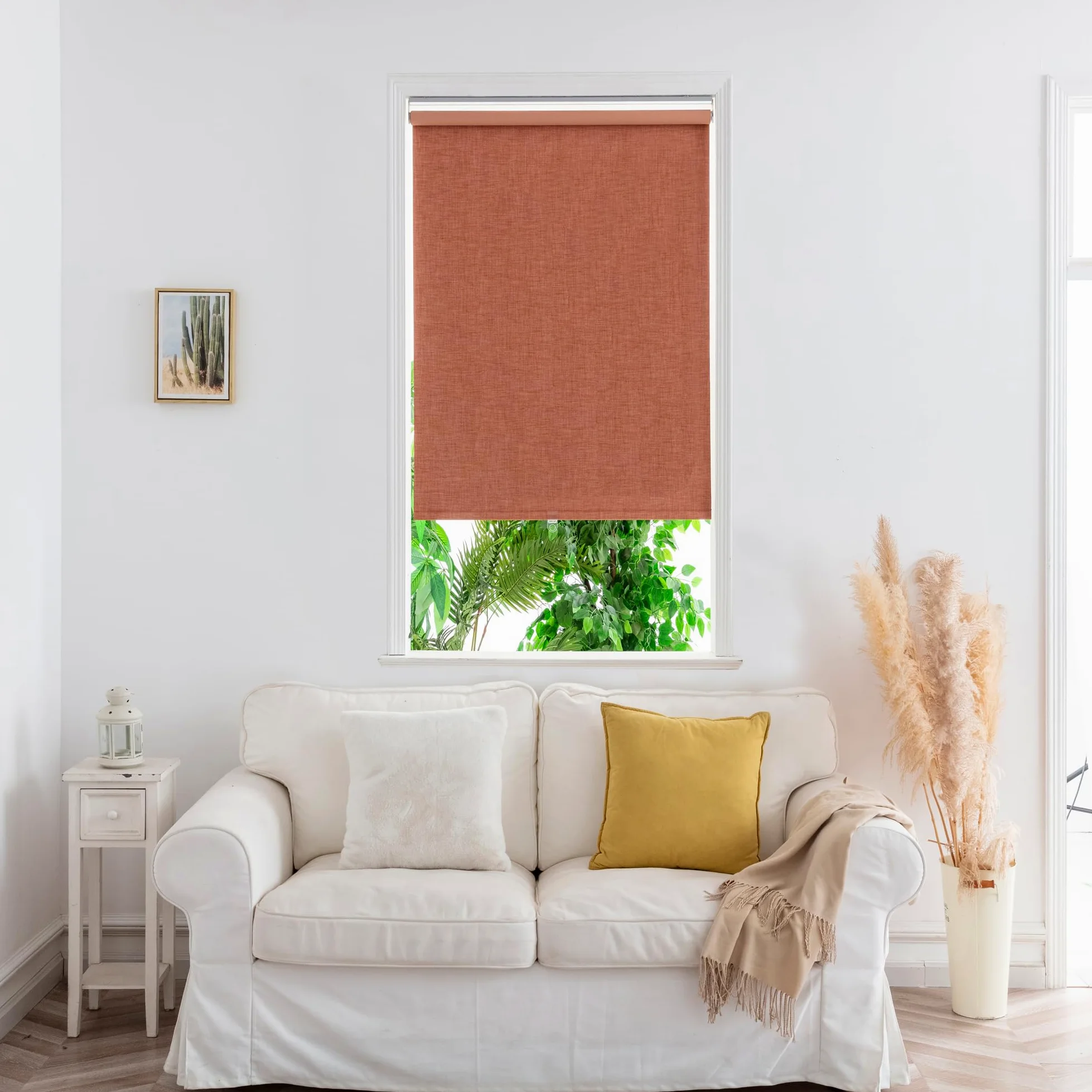 GoodHome Store Enrouleur occultant sans perçage Novan 90 x 180 cm