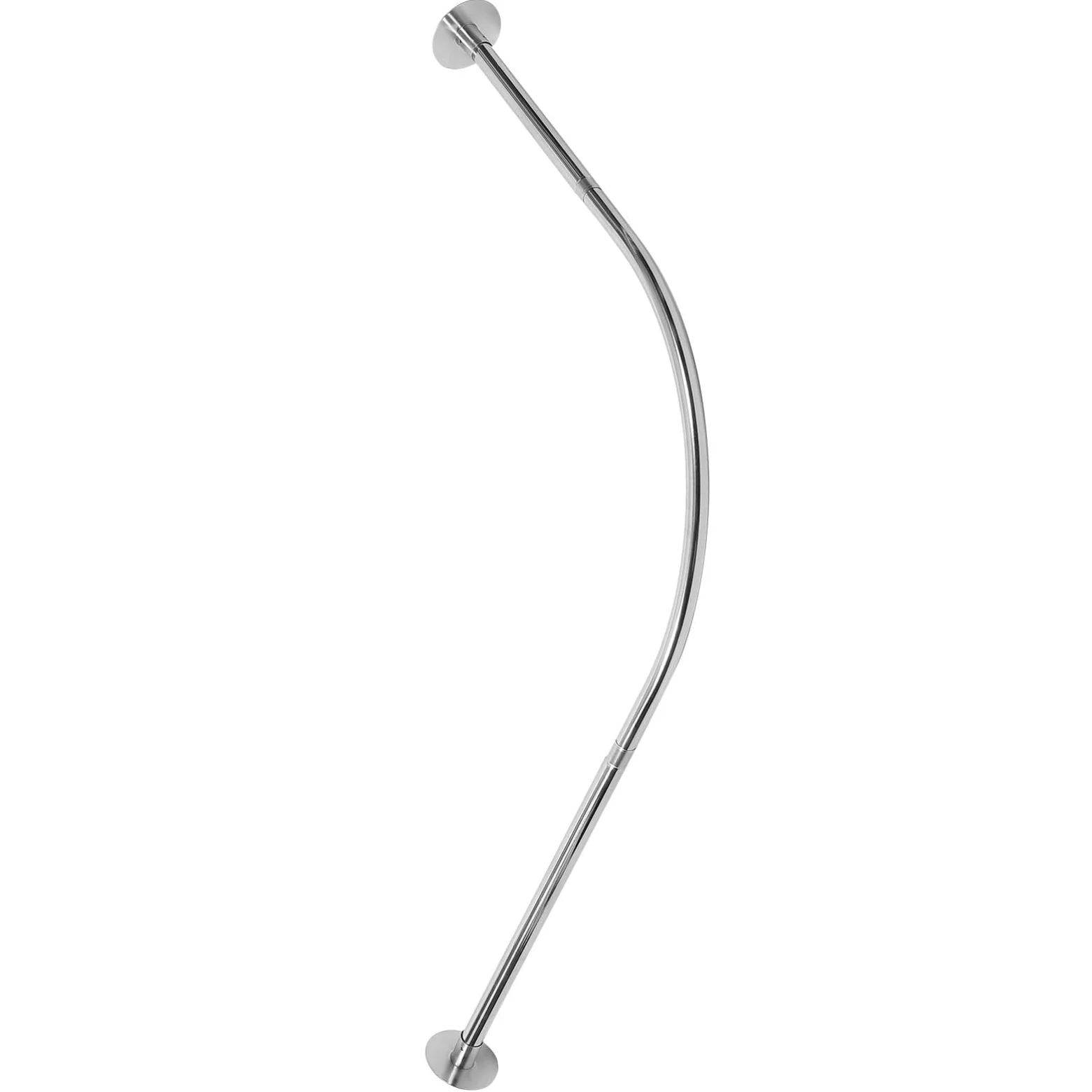 ABOOFAN Tringle de Rideau de Inoxydable Courbé pour Rail Extensible et Ajustable Installation Facile Système de Tension sans Perçage