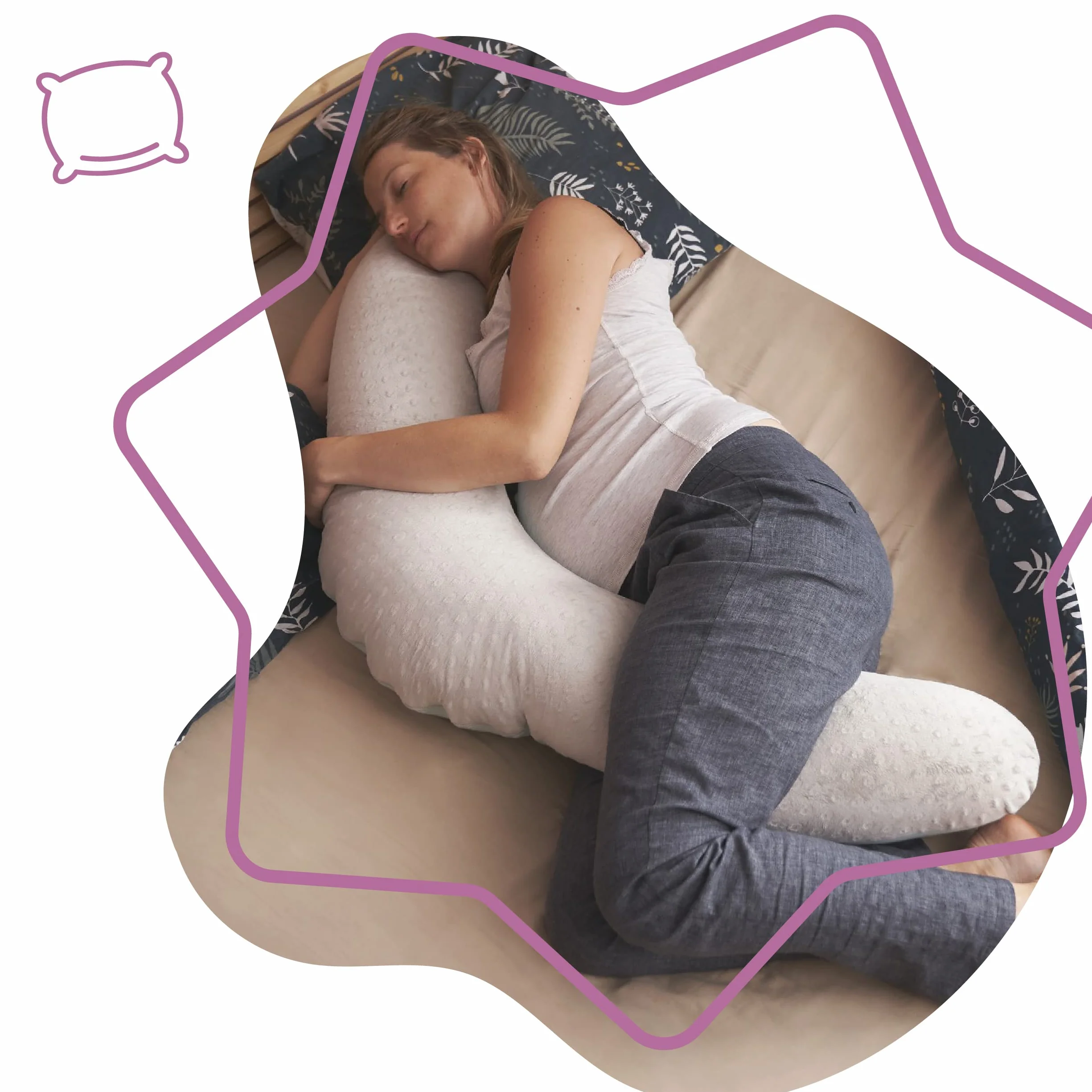 Badabulle Coussin d'allaitement Evolutif Fluffy Polyester