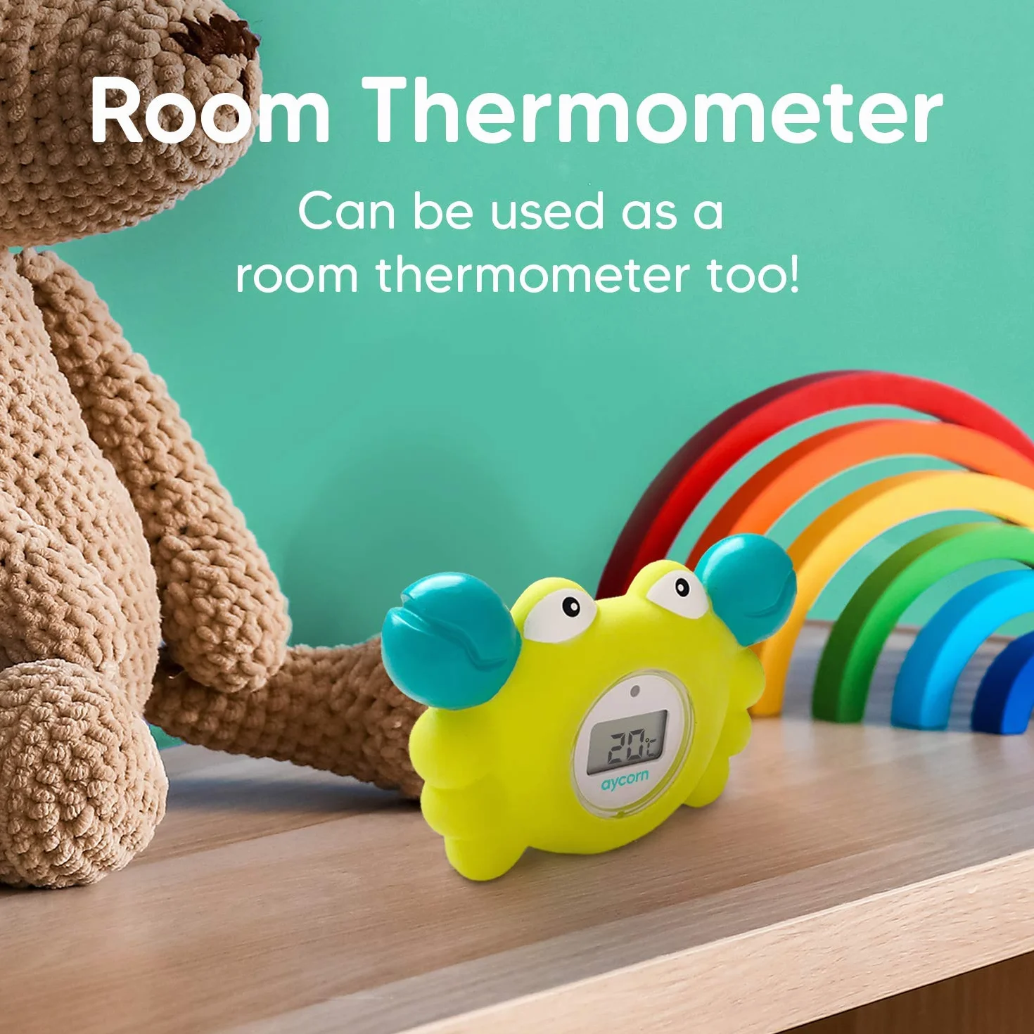 Thermomètre Digital pour Bébé avec Alarme LED, Analyse Rapide de l'Eau, Jouet Flottant