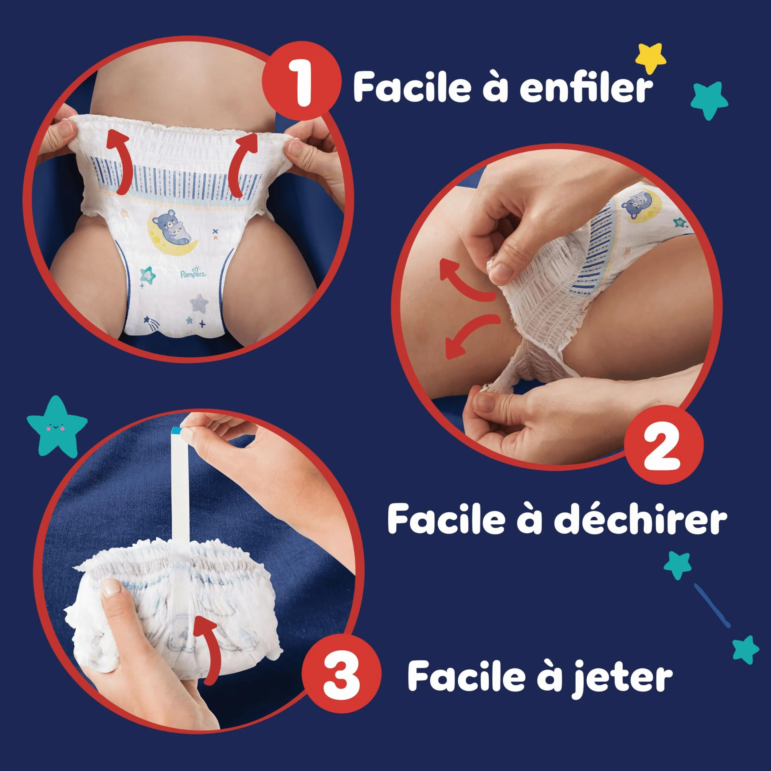 Pampers Night Pants Taille 5 160 Couches-Culottes 11-17kg Maintien 360° Contre Les Fuites Protection Renforcée Nuit