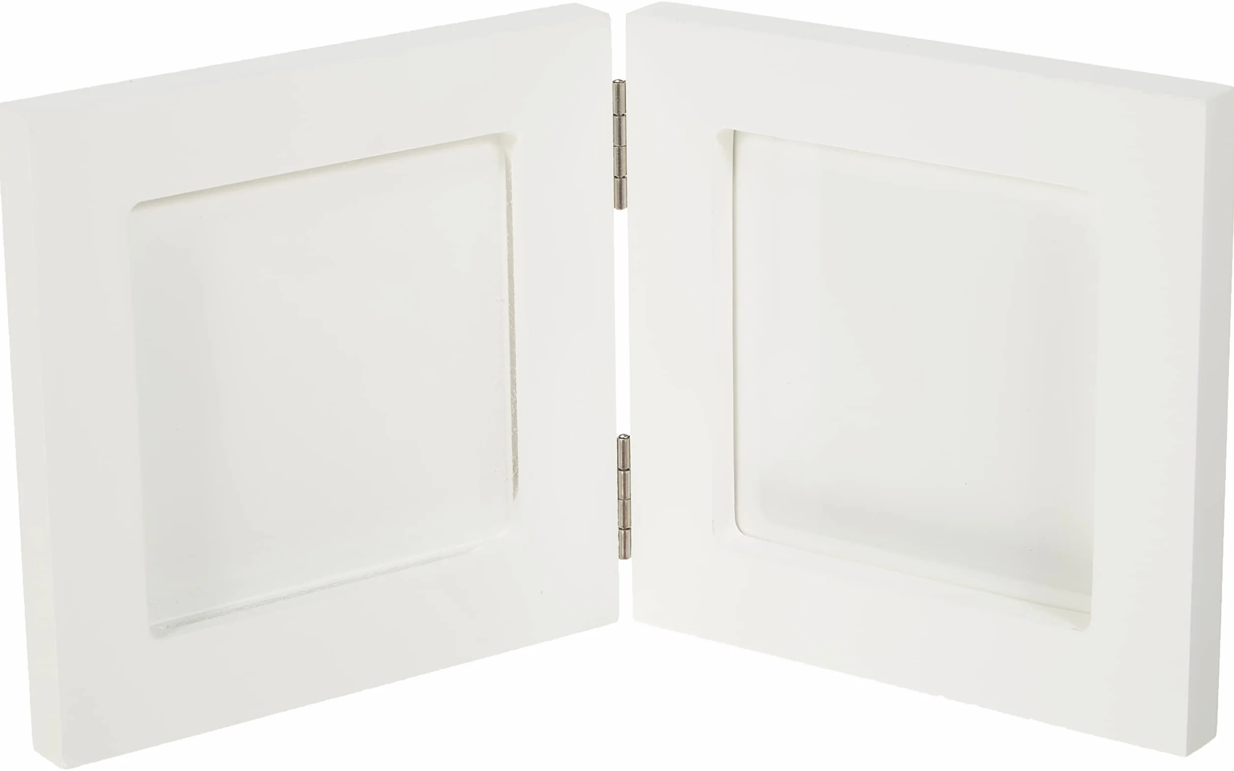Artemio Kit Moulage Empreinte de Bébé Cadre Photo Bois Blanc 13,5 x 4,5 x 16 cm