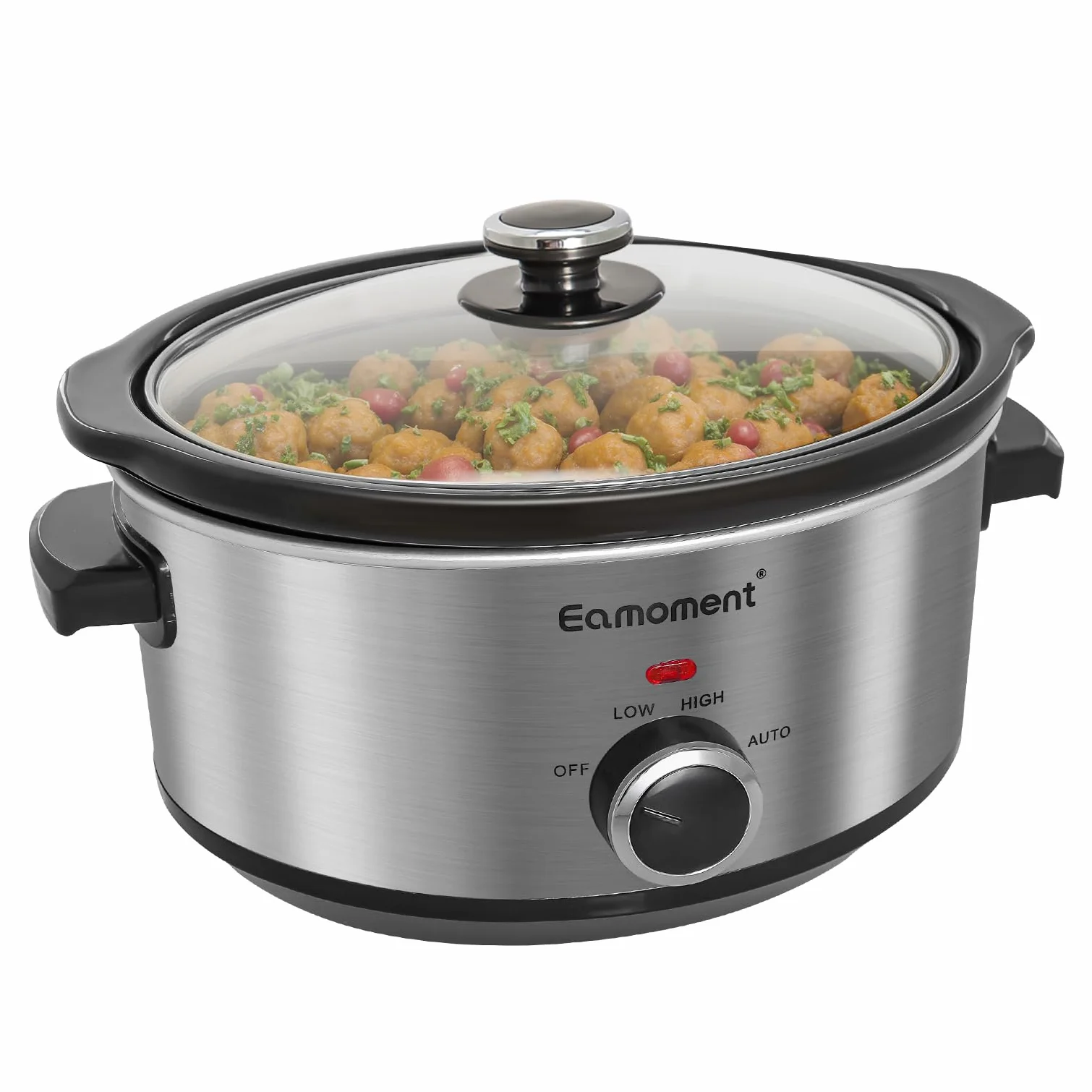 Slow Cooker 3,5L 200 W avec 3 niveaux de chauffage indicateur de puissance argenté