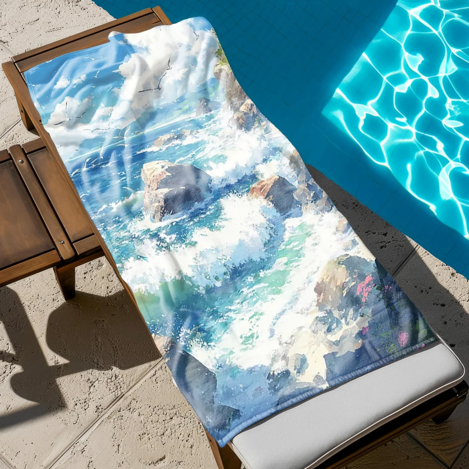 Tapis de Plage XXL Anti Sable Pierres Plage Serviette Piscine Adulte,Natte De Plage Pliable, Voyage Accessoires De Plage Camping,Serviette de Bain Personnalisée