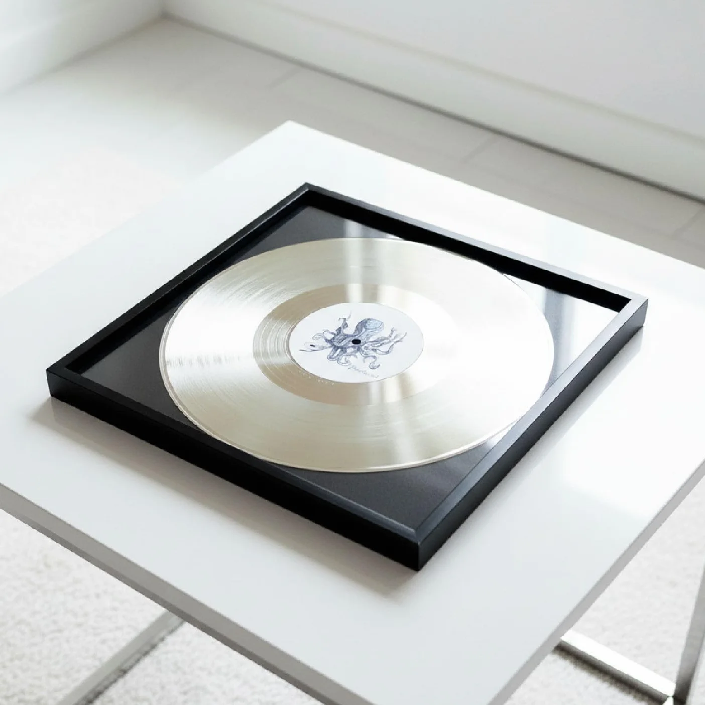 Disque doré platine encadré personnalisable Récompense œuvre vie cadeau chanteurs musiciens artistes fans carré