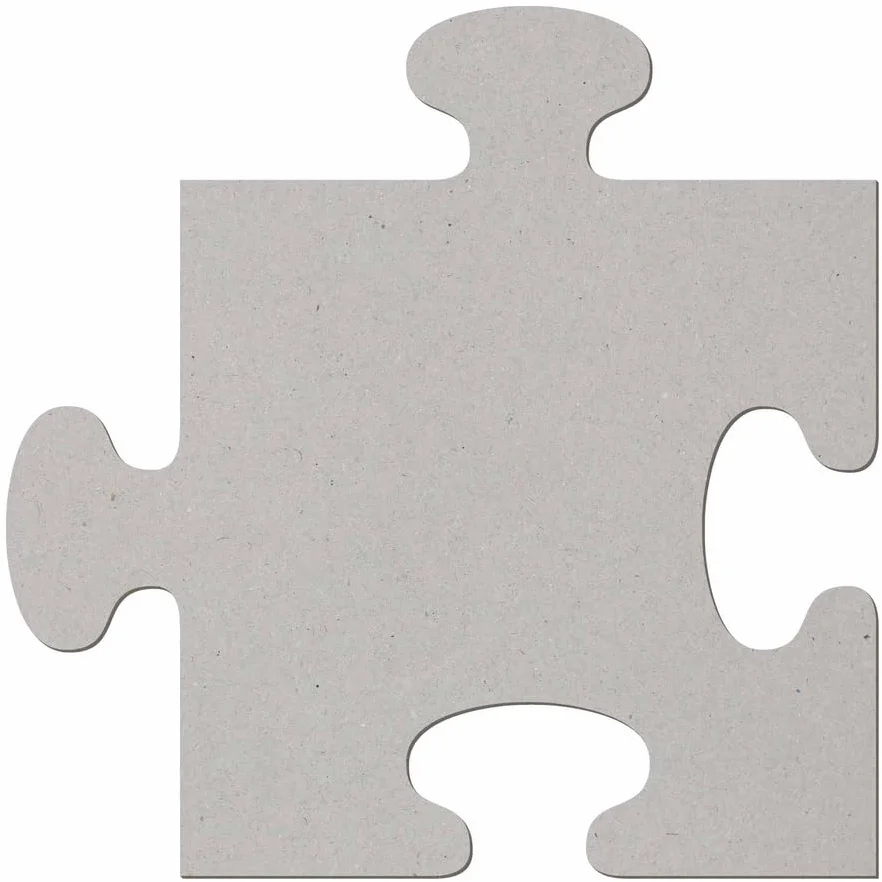 Lot de 10 pièces de puzzle en carton 35 cm - Décoration de bricolage