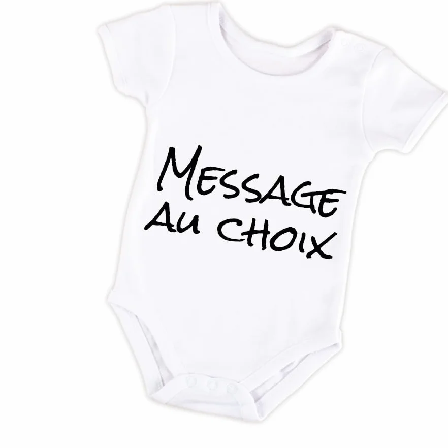 Body bébé personnalisable avec prénom – Cadeau original naissance anniversaire