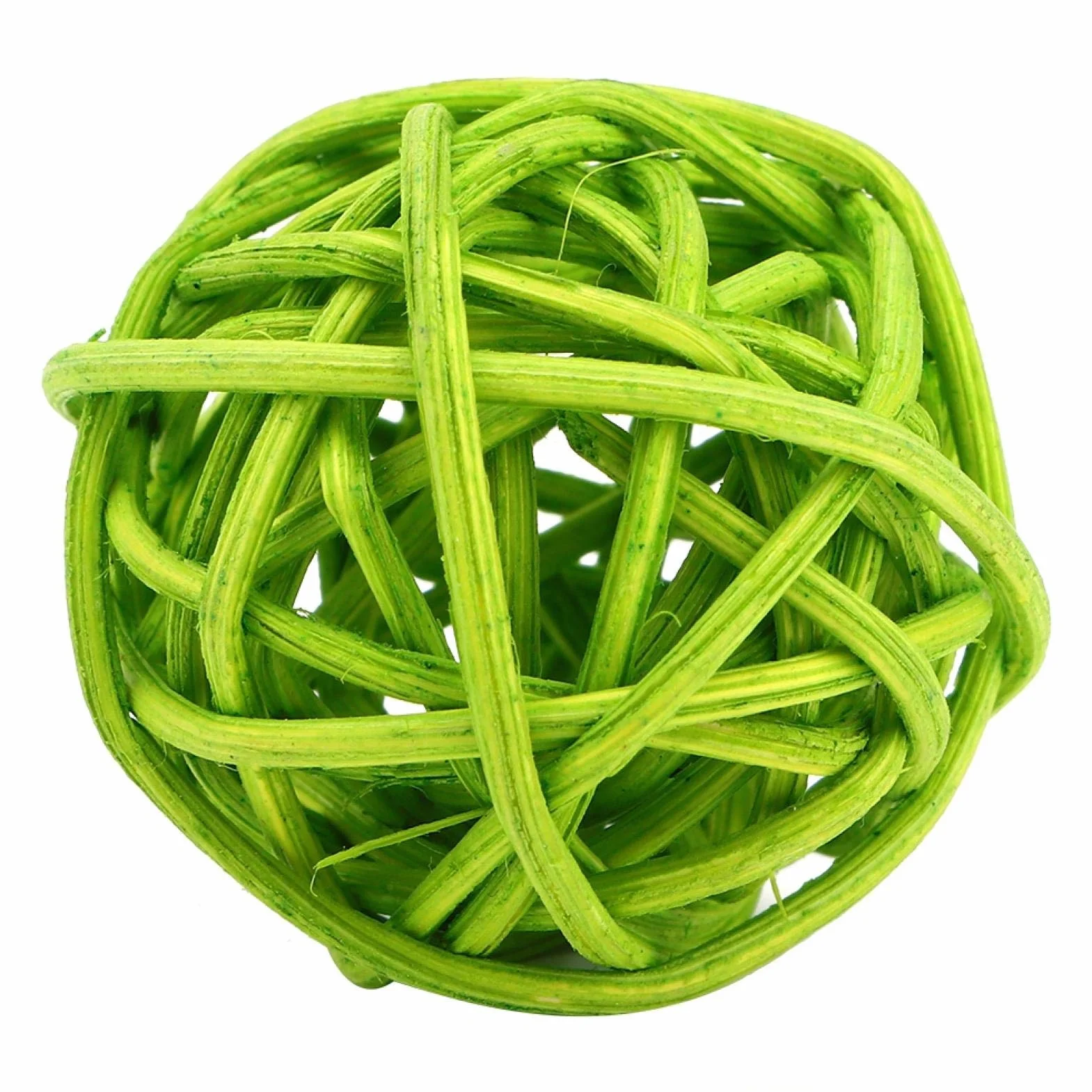 Boules de rotin en Osier, remplisseurs de Vase orbes décoratifs 20pcs Vert
