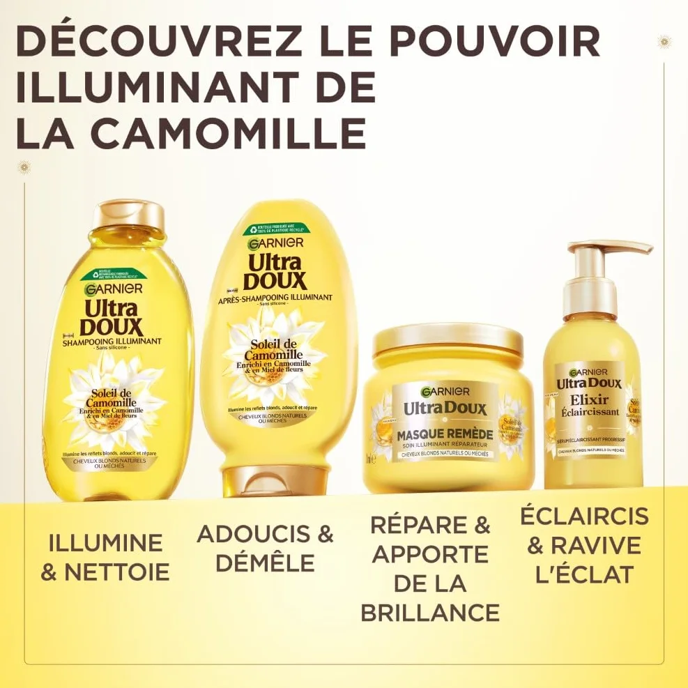 Garnier Ultra Doux Soleil de Camomille Shampooing Illuminant 400ml