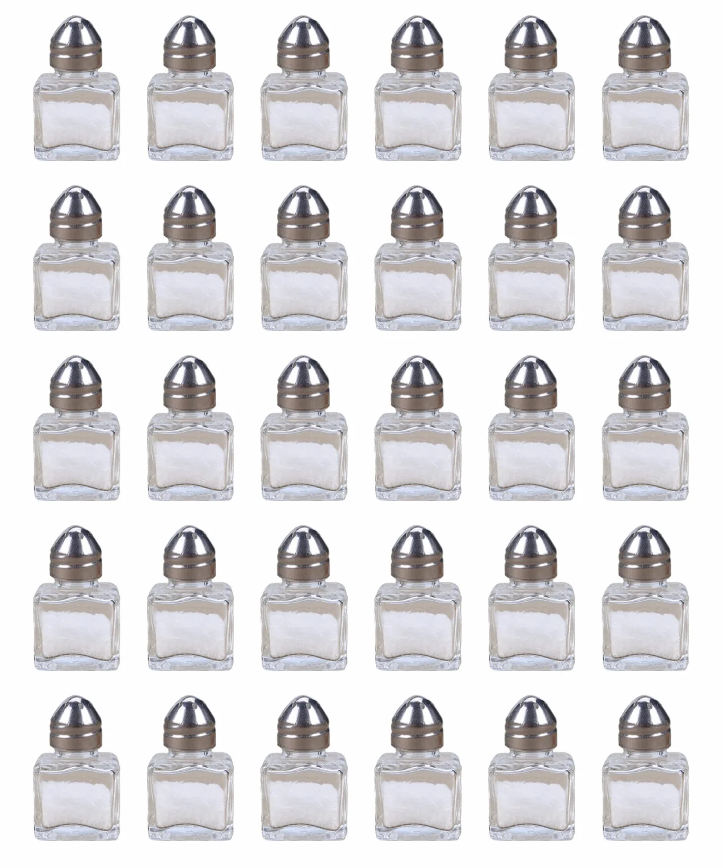 Lot de 30 mini salières et poivrières | Moulins à poivre et sel portables compacts pour voyage maison