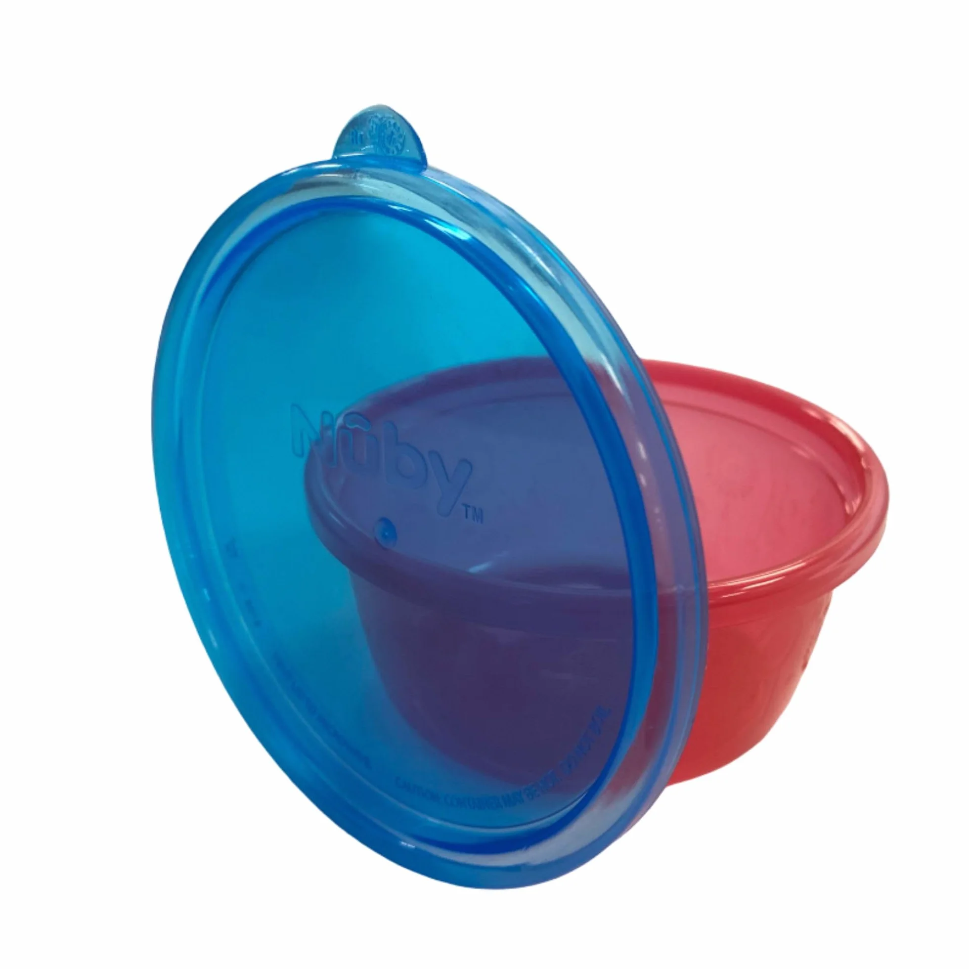 Nuby Bols avec Couvercle 300 ml 12 Pack Pots de Conservation Multicouleurs