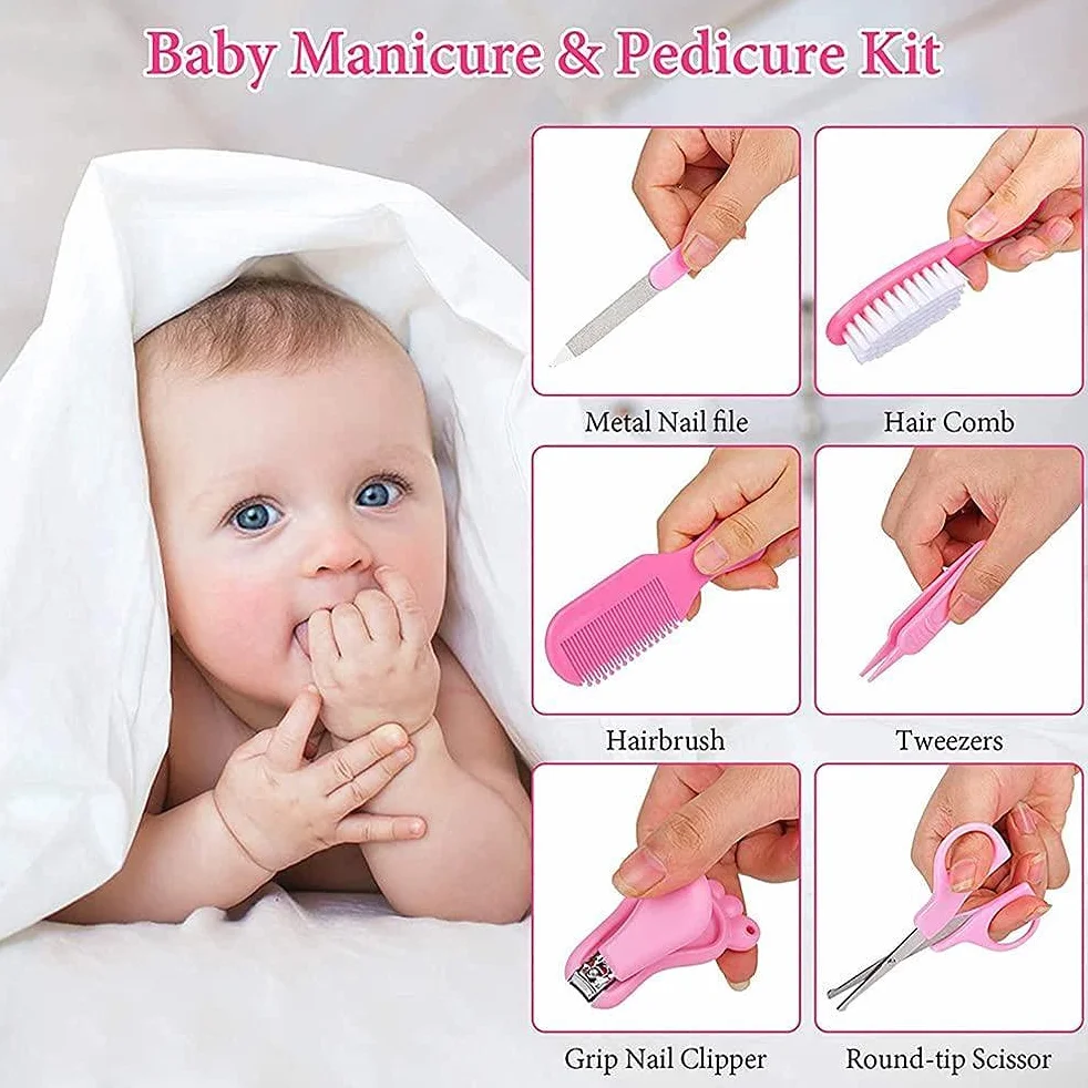 Kit de toilettage pour bébé 13 pièces, ensemble de soins de sécurité