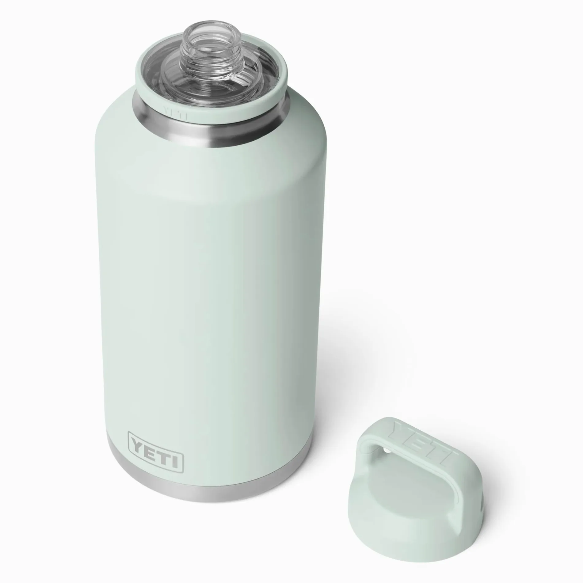 YETI Rambler Bouteille Chug, Bouteille isotherme sous vide en acier inoxydable avec bouchon hermétique, Ridgeline, 1,9 l