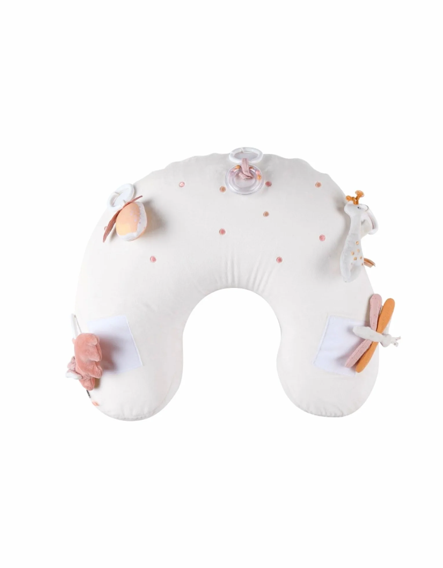 Noukie's Coussin d'activités en Veloudoux Popsie Gigi & Louli