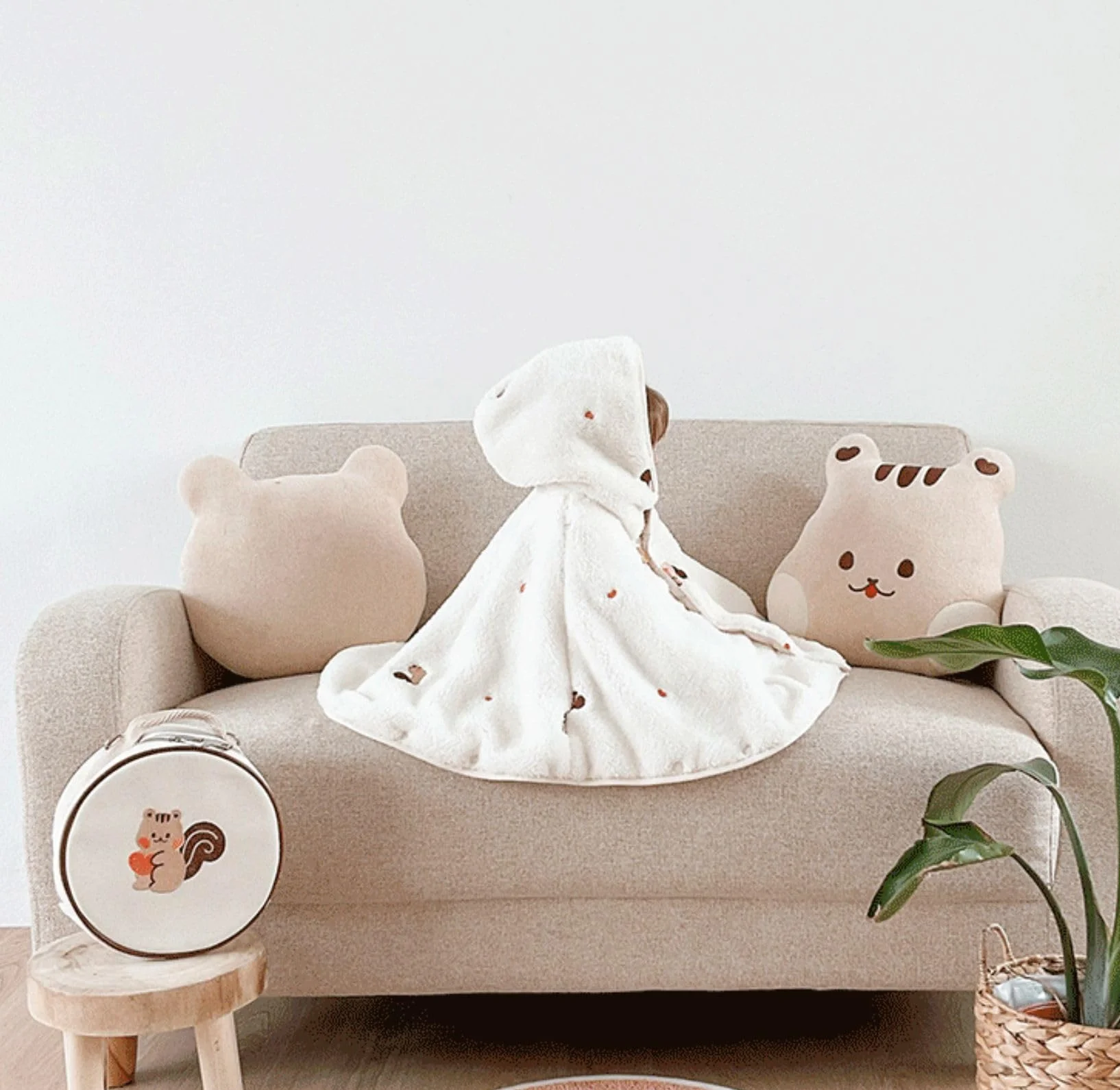 SWZEC Petit Vadrouilleur Manteau Cape Polaire Porte-Bébé