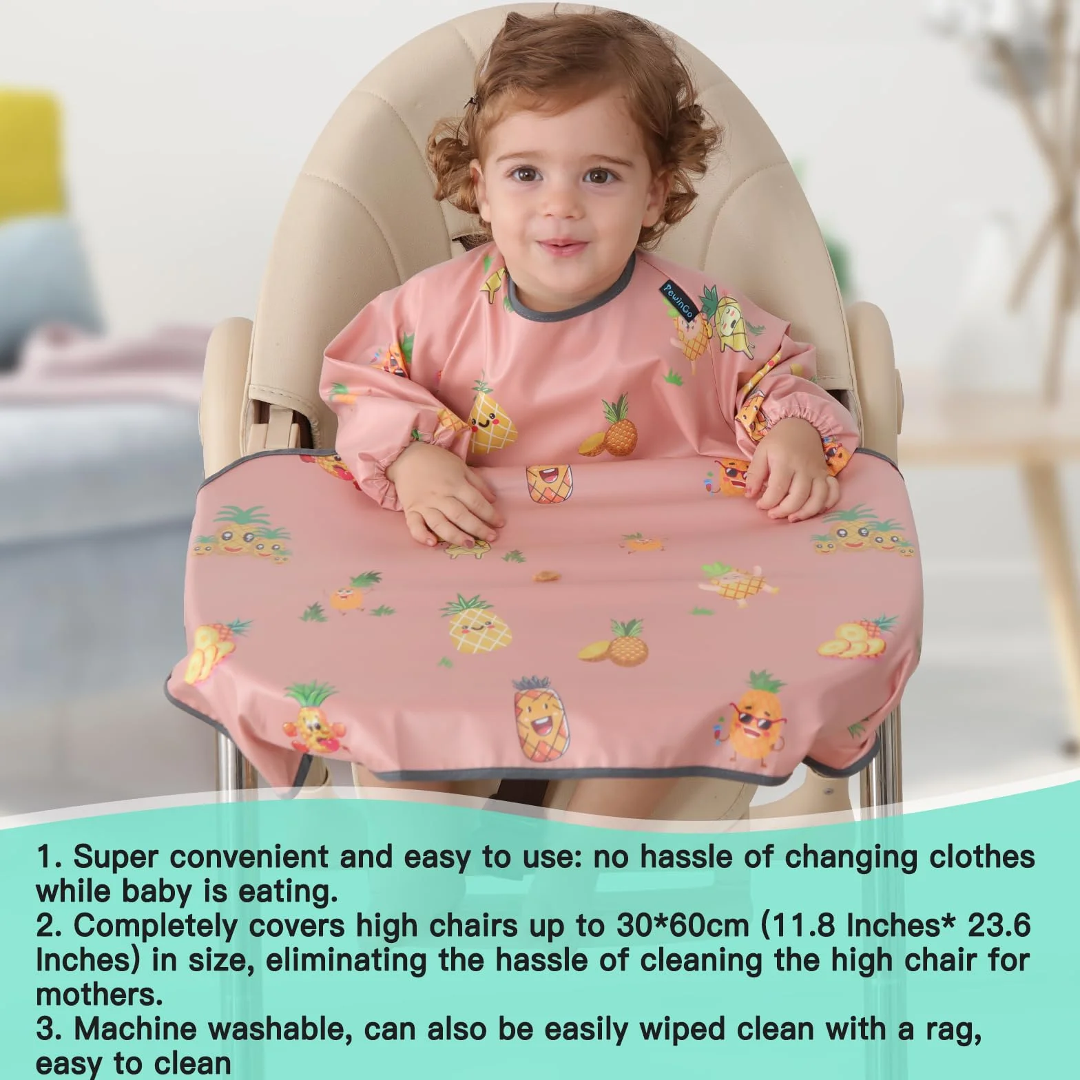 Bavoir Bebe avec Manches Sevrage