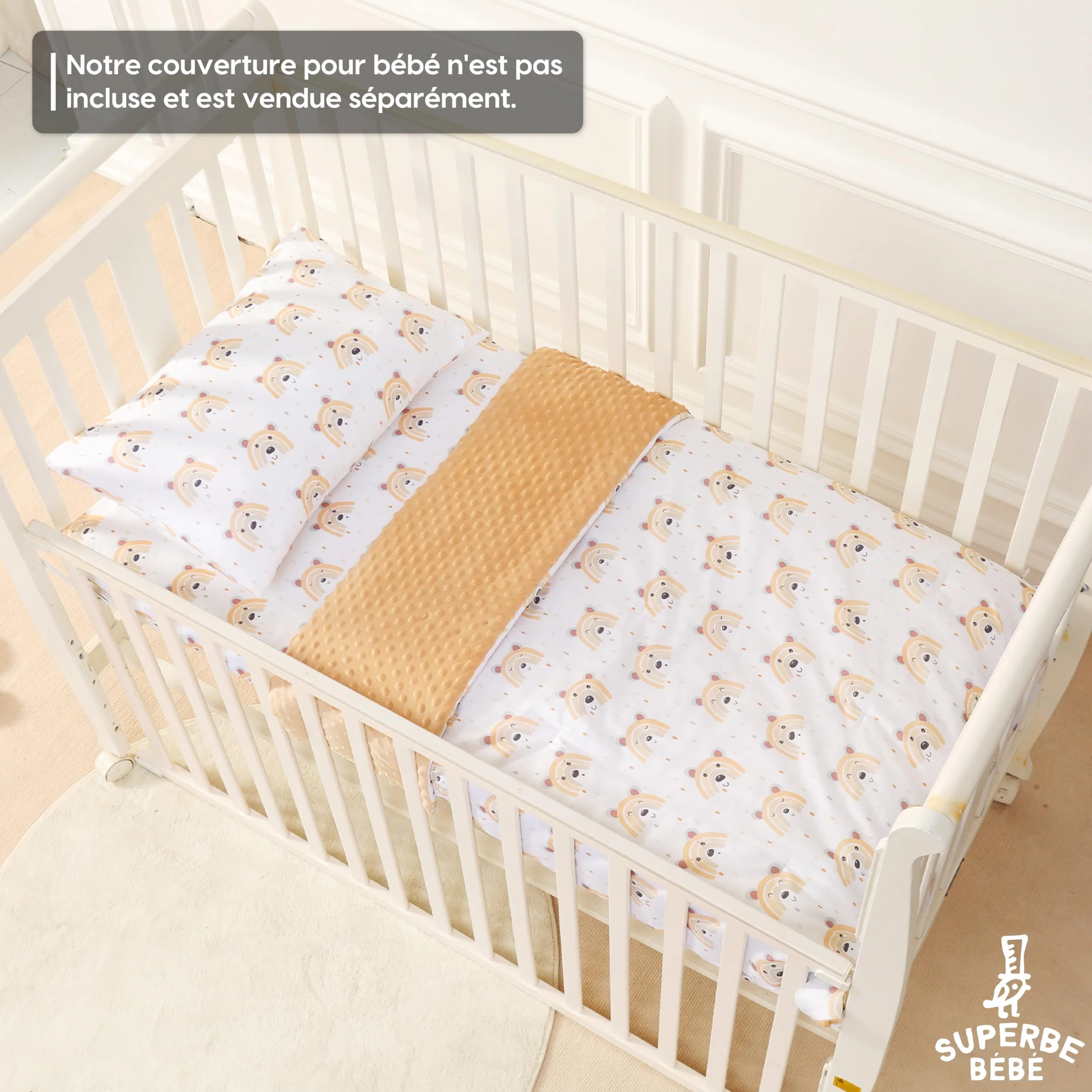 Oreiller Enfant 33x45 cm Coton Oeko-Tex Lavable Machine Coussin Bebe Siestes 1-3 Ans