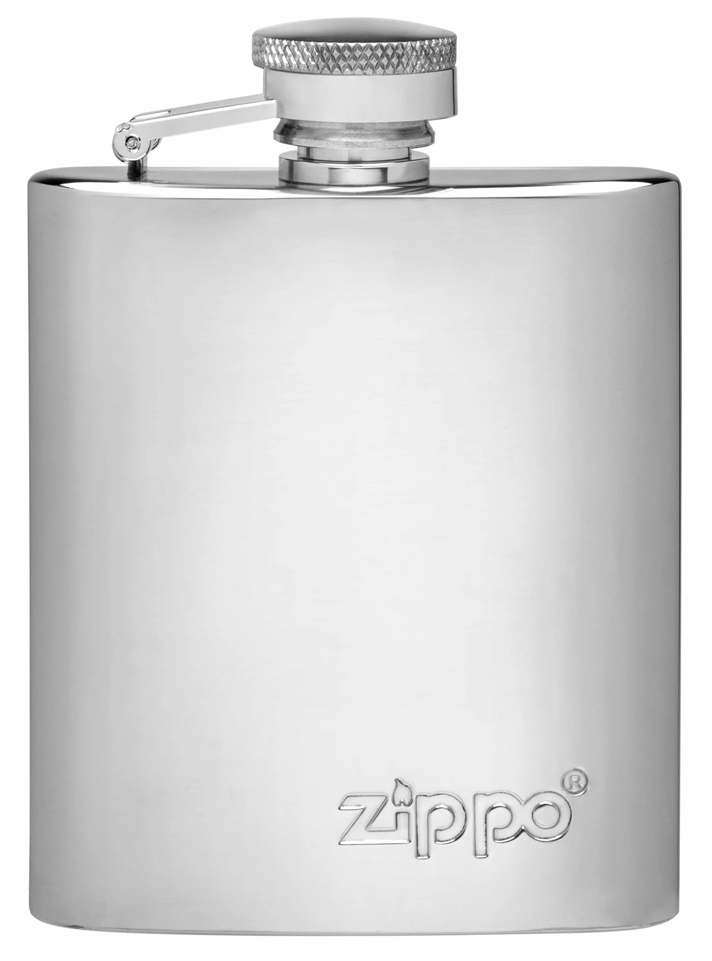 Zippo Briquet tempête et flasque Coffret Cadeau – Chrome brossé – Lustre – Rechargeable – Réutilisable – Résistant au Vent – Fabriqué aux États-Unis