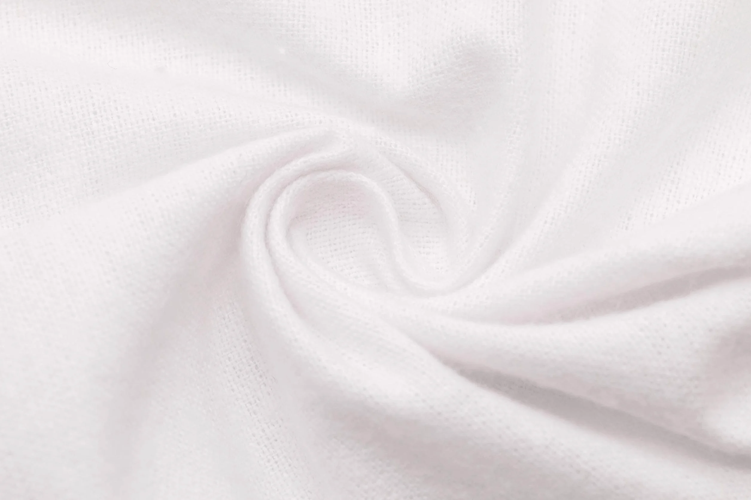 ZOLLNER Set de 10 Chiffons de flanelle 25x25 cm Blanc Coton