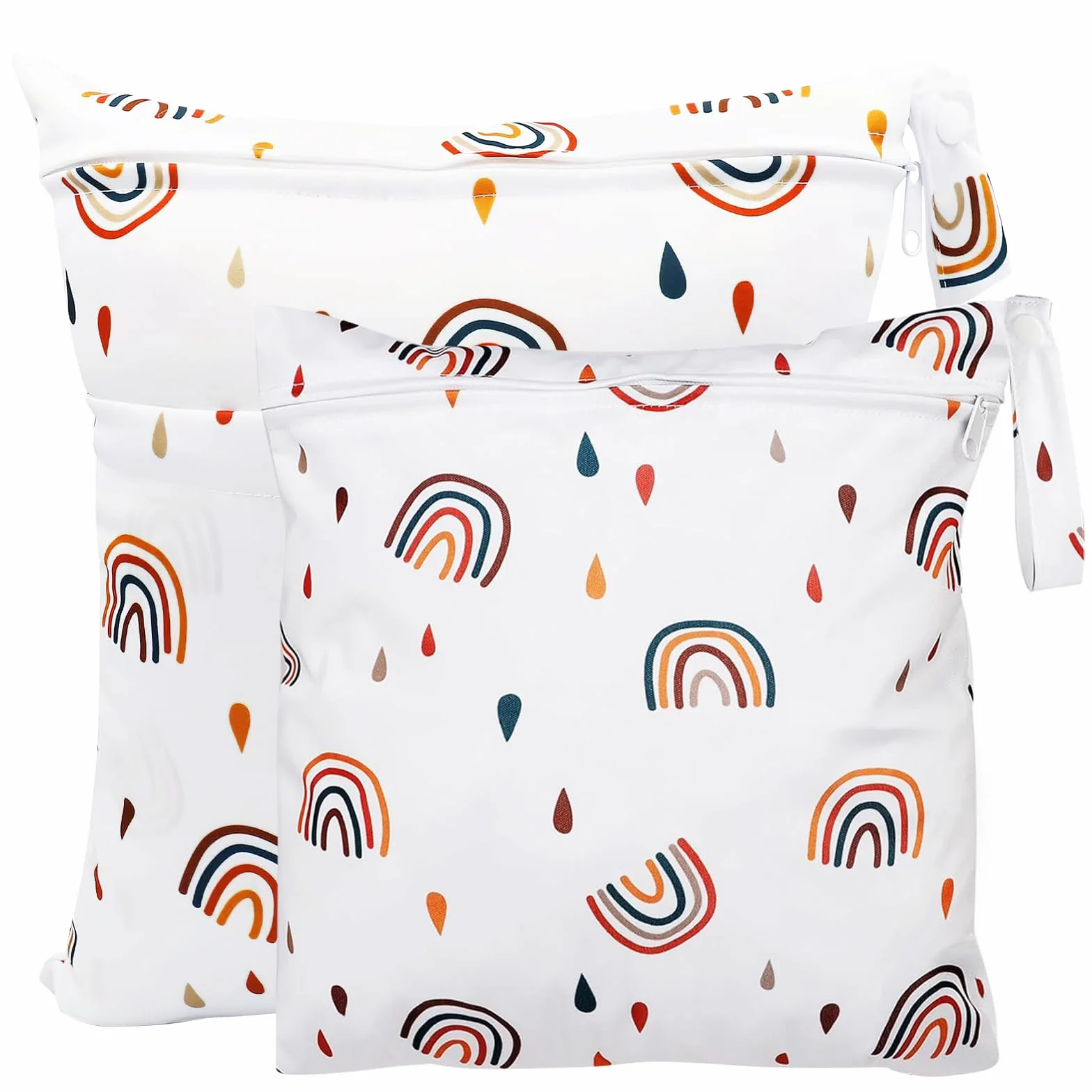 Sac à Couche Imperméable 2 Pièces Pochette Lavable Wet Dry Bag pour Bébé Piscine