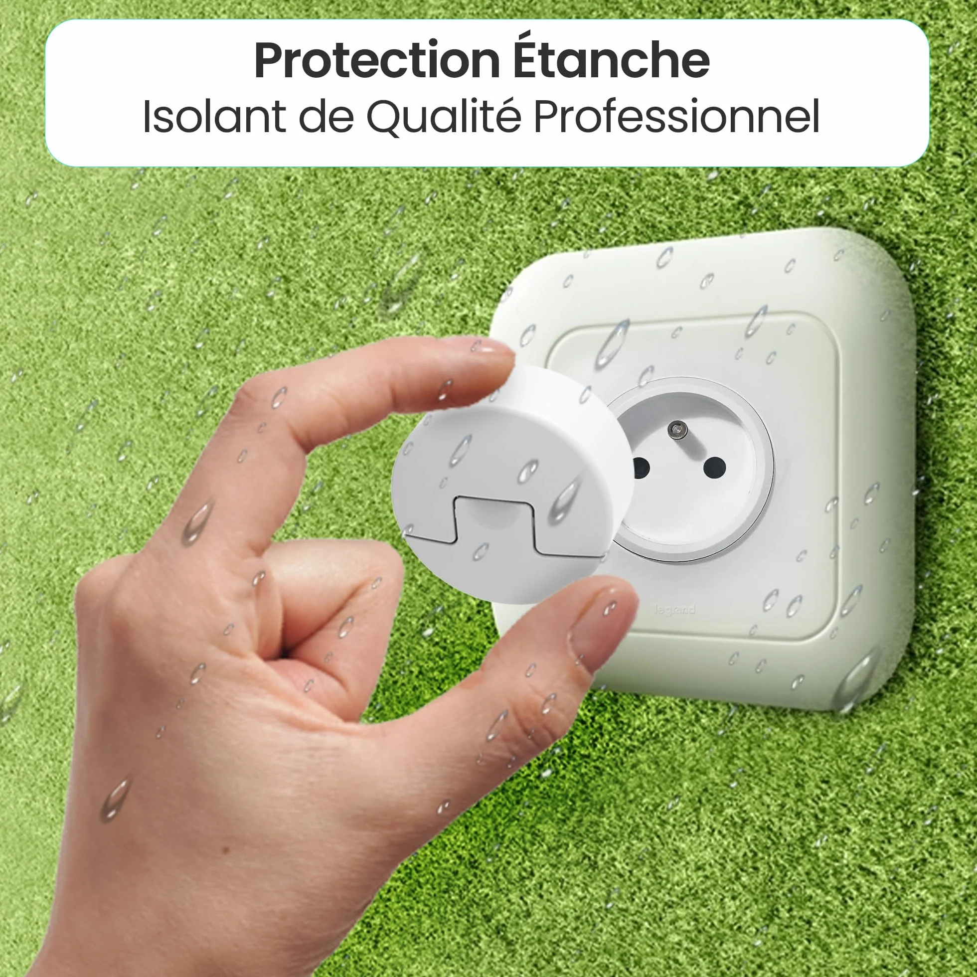 KEBYCO Paris Cache Prise Bébé Automatique Universel 16 Pcs Sécurité Électrique Enfant Anti Poussière Étanche