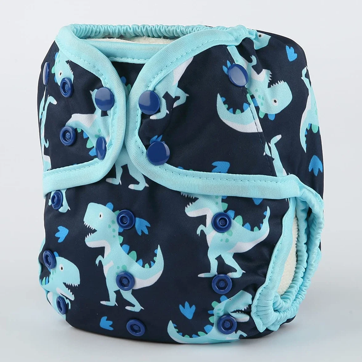 Couvre-couche bébé Dinosaures bleus Taille unique 4,5-16,3 kg