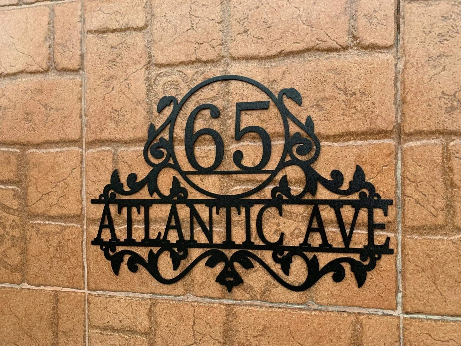 Plaque d'Adresse de Maison en Métal Personnalisé Moderne Numéro de Porte Panneau de Signalisation Extérieur